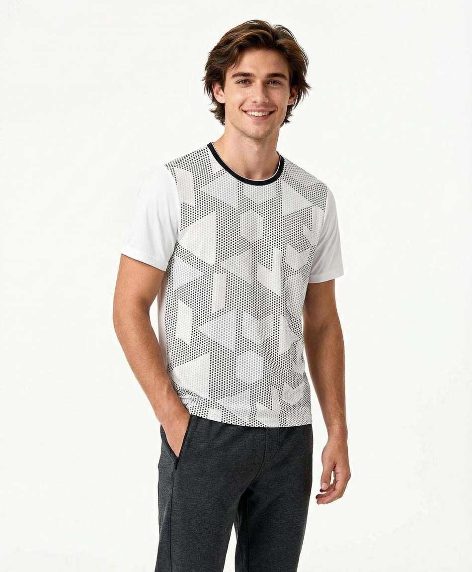 Polera deportiva hombre running figuras