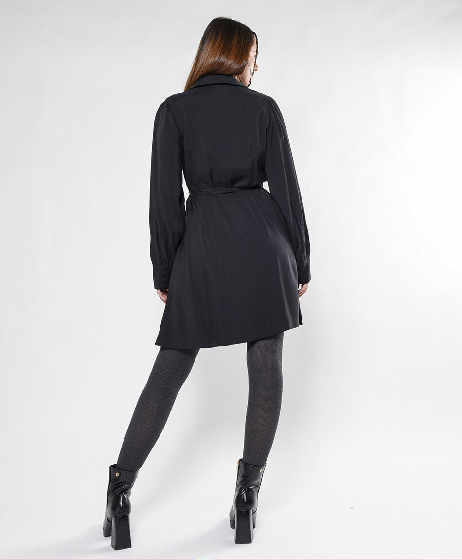 Vestido hasta la rodilla mujer cruzado