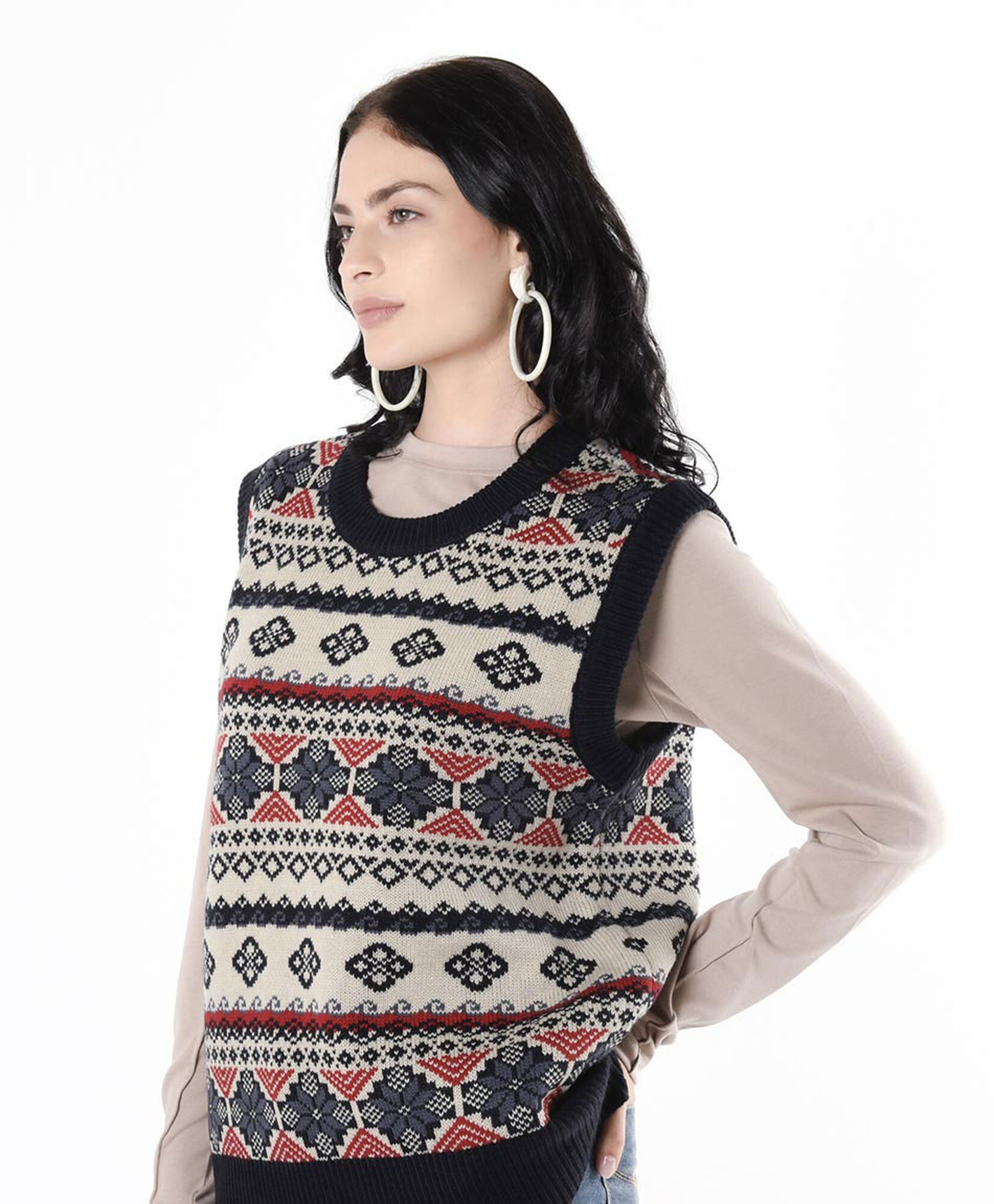 Sweater mujer nordic sin mangas Sweater mujer nordic sin mangas