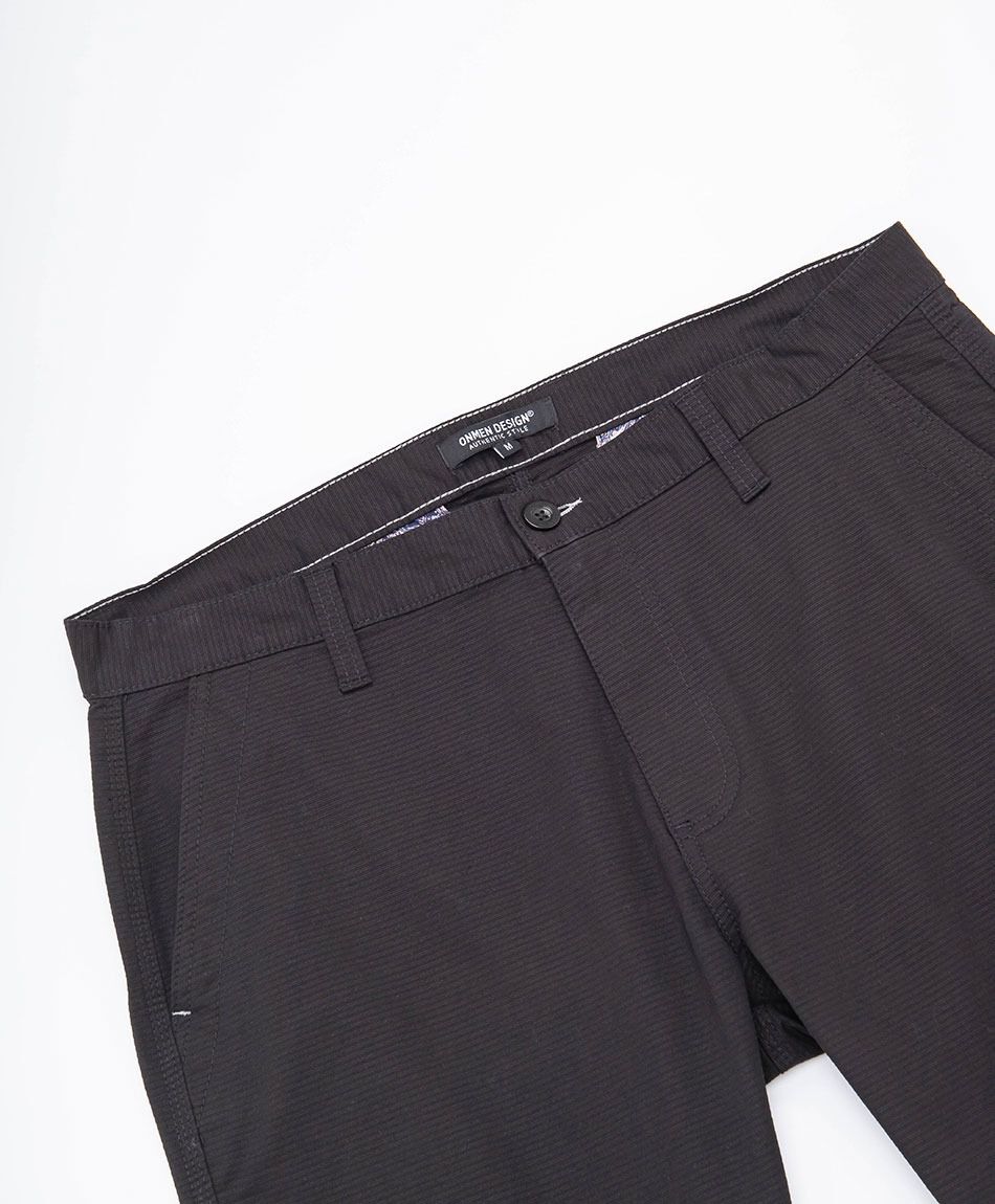 Short hombre bolsillos negro algod&oacute;n