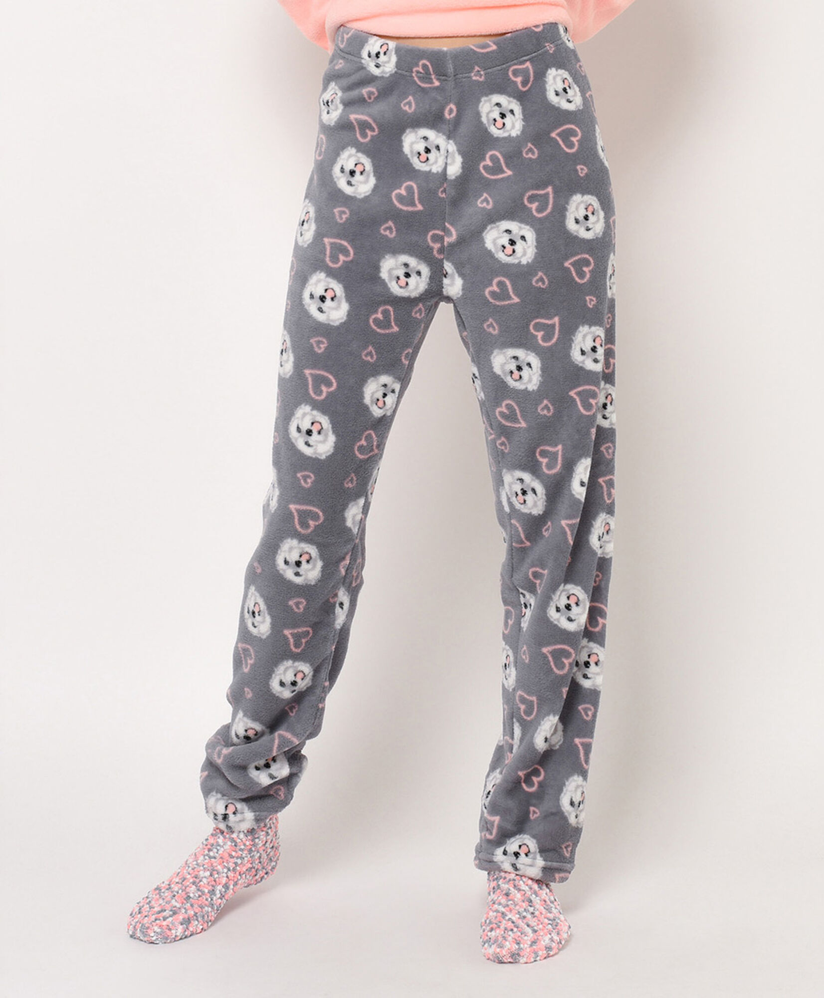 Pijama + calcetines mujer polar perrito Pijama + calcetines mujer polar perrito