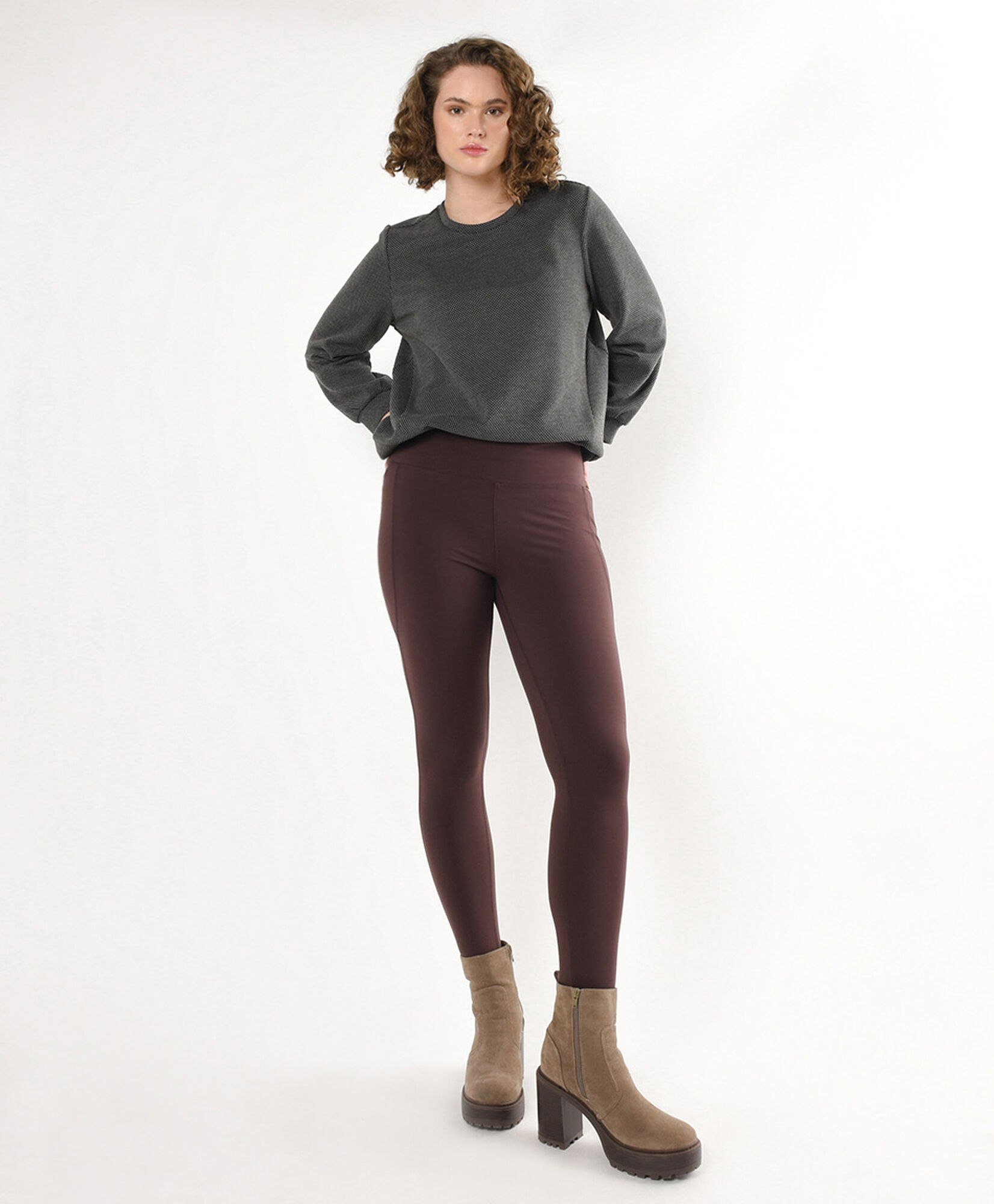 Leggins mujer bolsillo rojo oscuro Leggins mujer bolsillo rojo oscuro