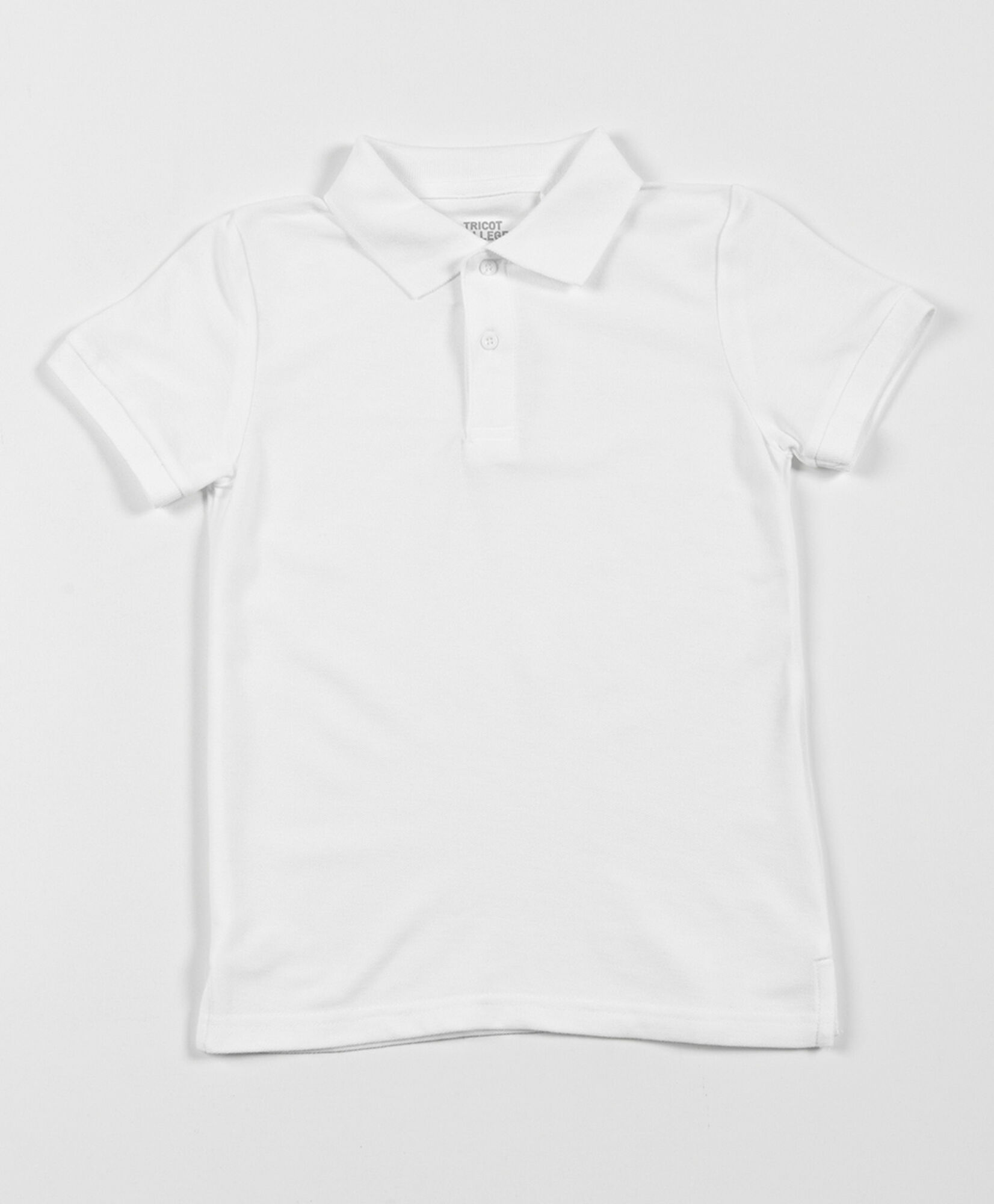 Polera escolar blanca cuello Polera escolar blanca cuello