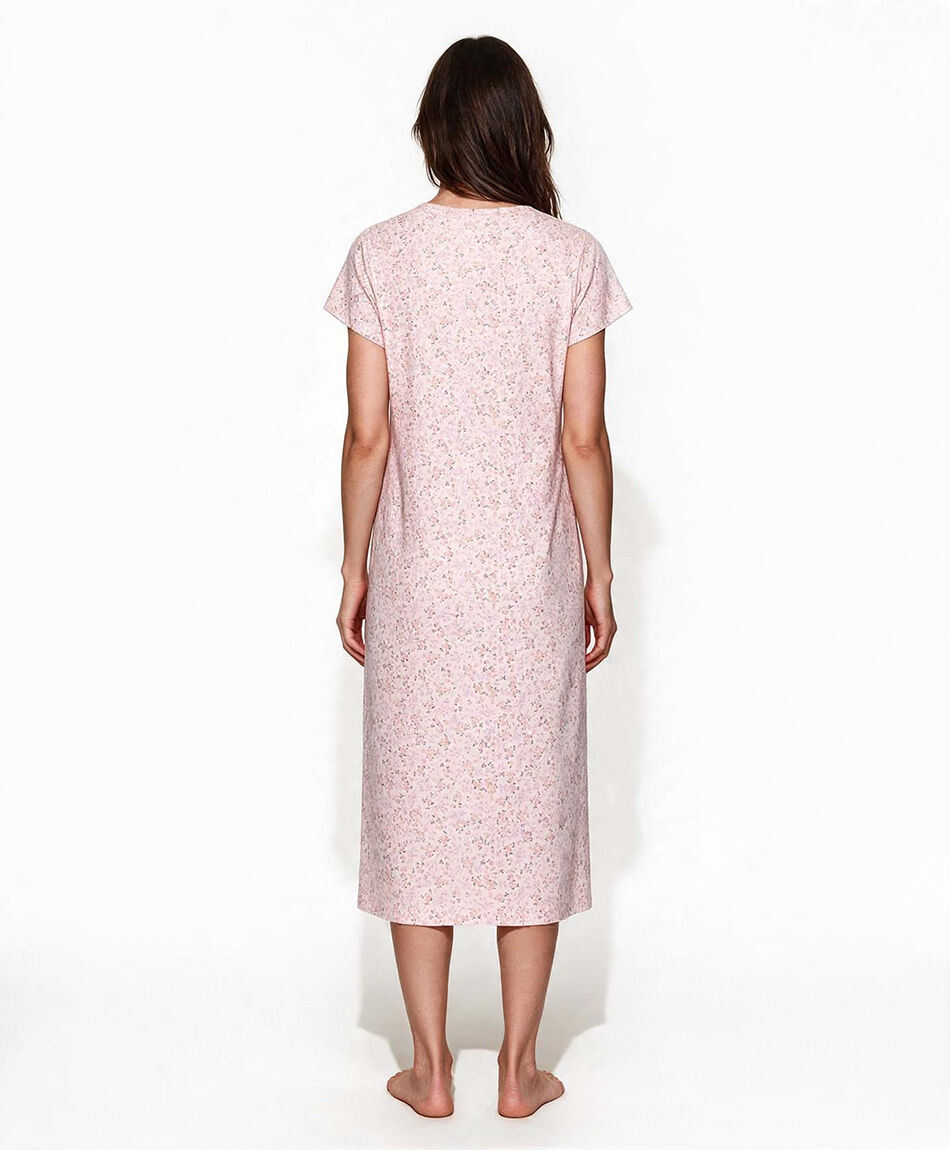 Camisa de dormir mujer florcitas pink