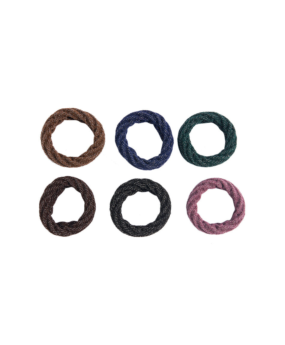 Set 6 colet mujer lurex