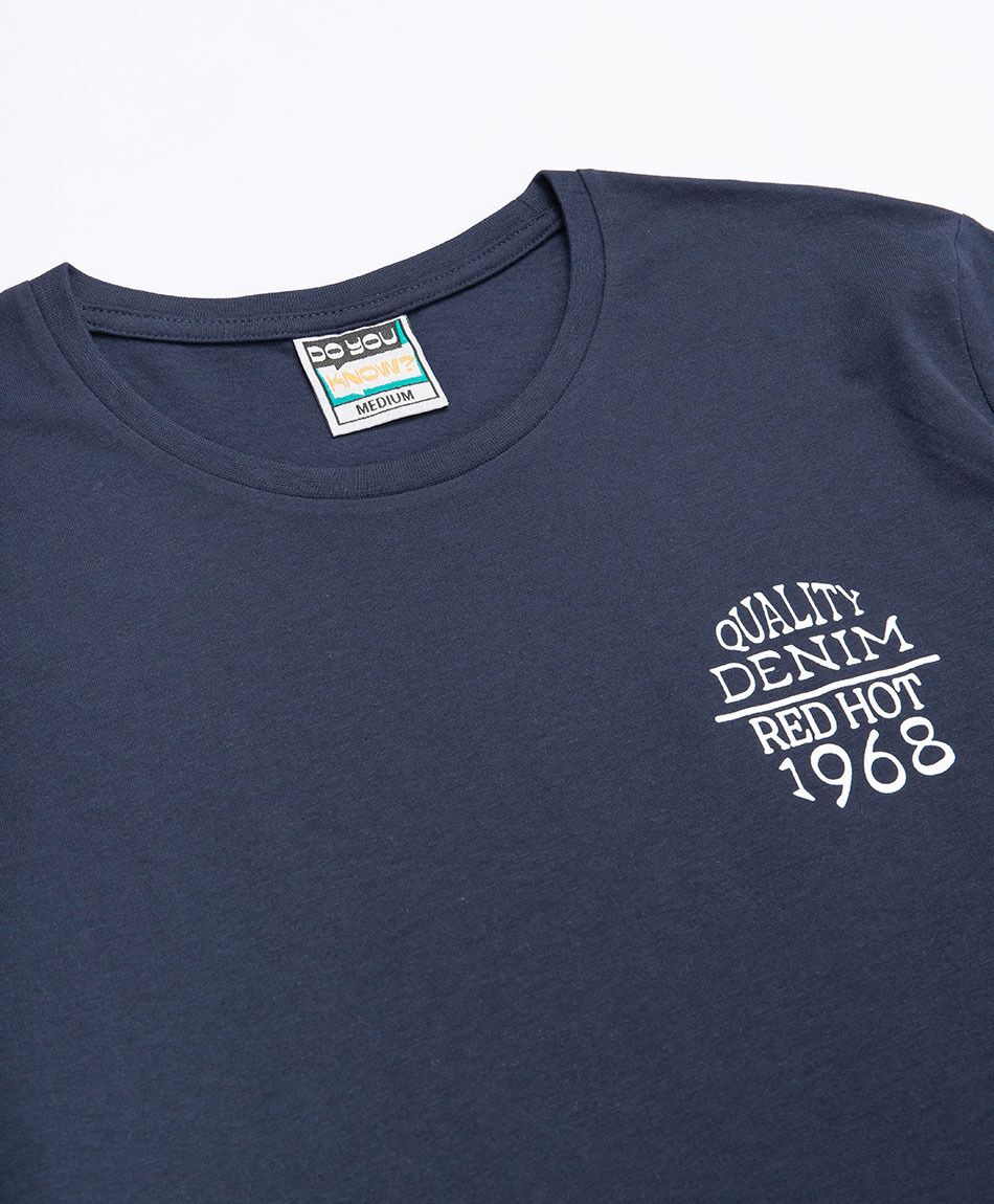 Polera hombre estampado blue 1968