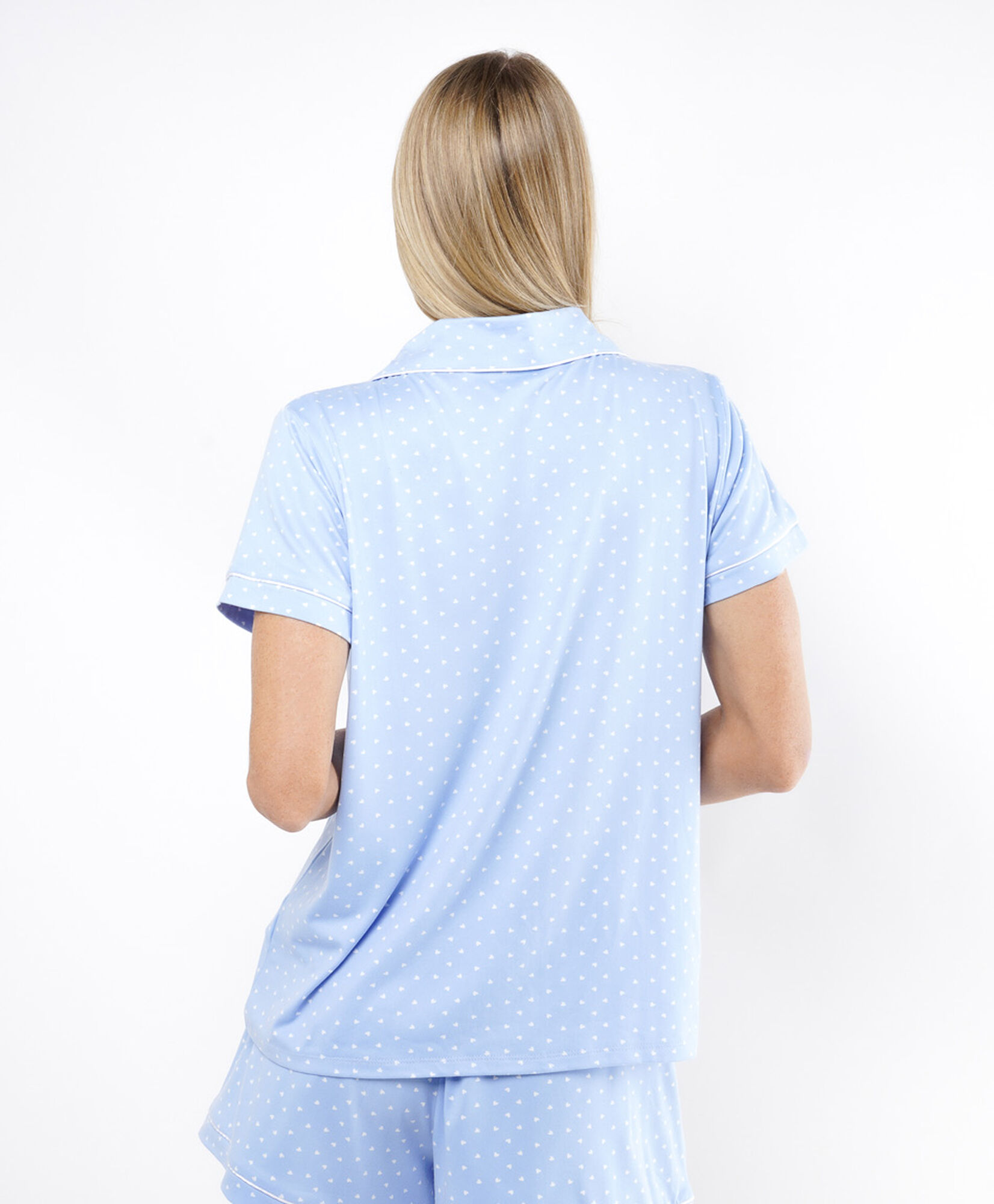 Pijama mujer camisero corazones Pijama mujer camisero corazones