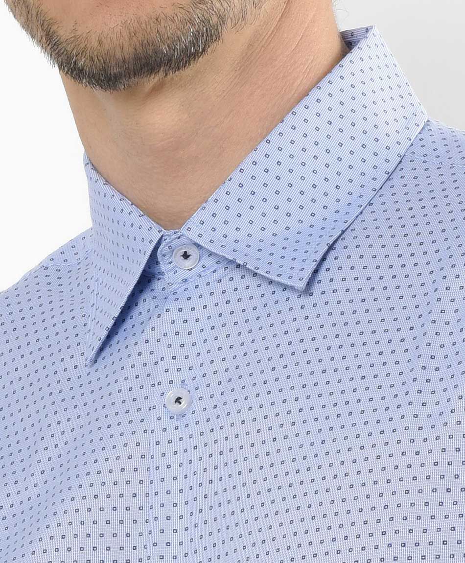 Camisa hombre mini cuadrados