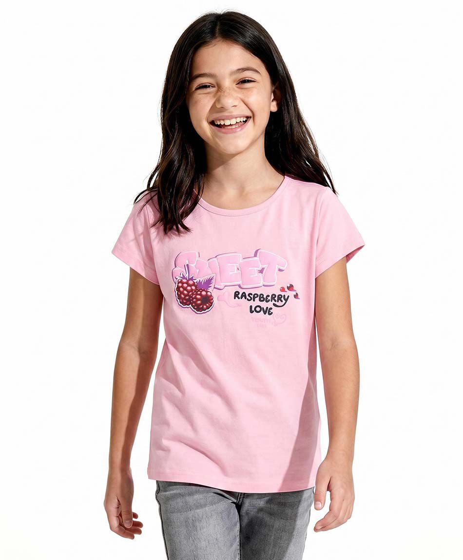 Polera ni&ntilde;a raspberry