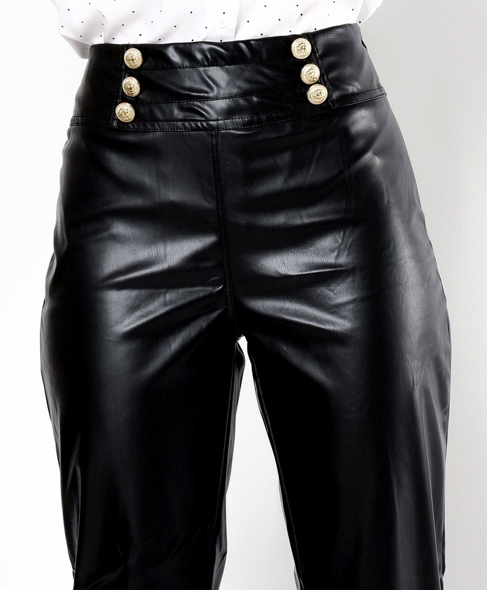 Leggins mujer botones cuerina Leggins mujer botones cuerina