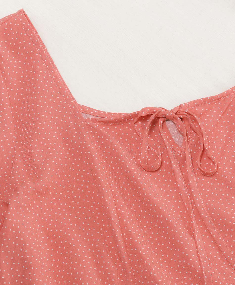 Blusa mujer puntos lazo