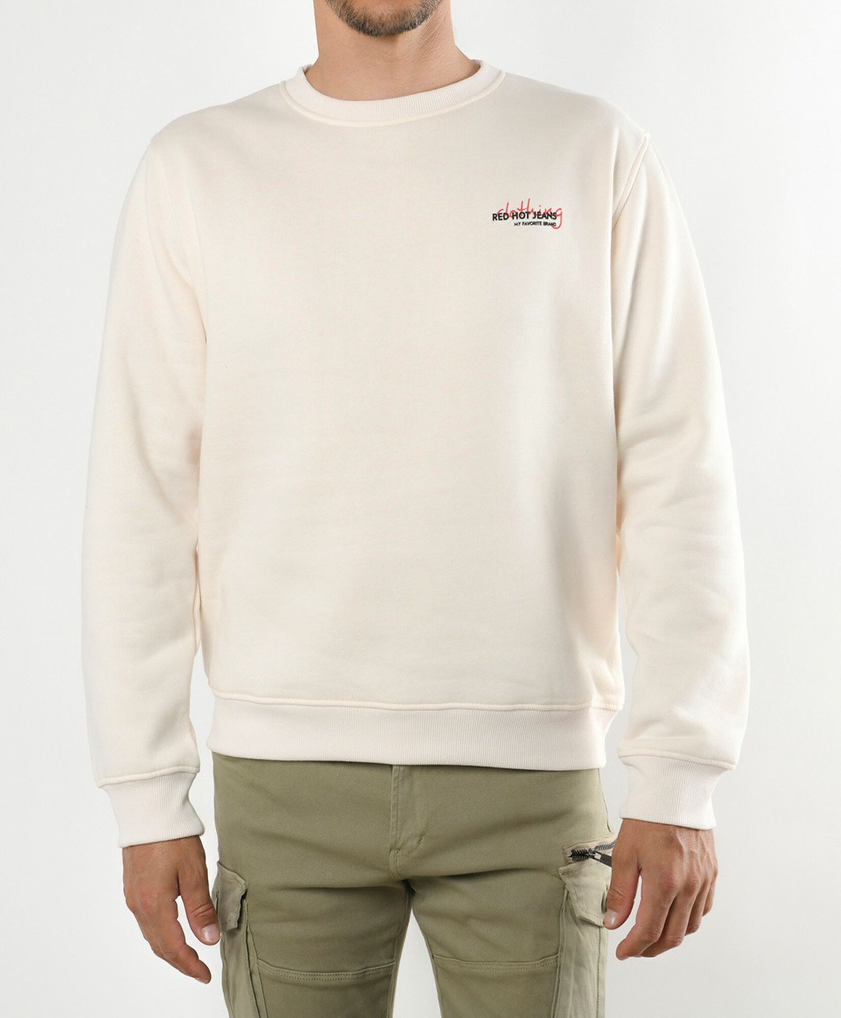 Polerón hombre doble estampado frase Polerón hombre doble estampado frase