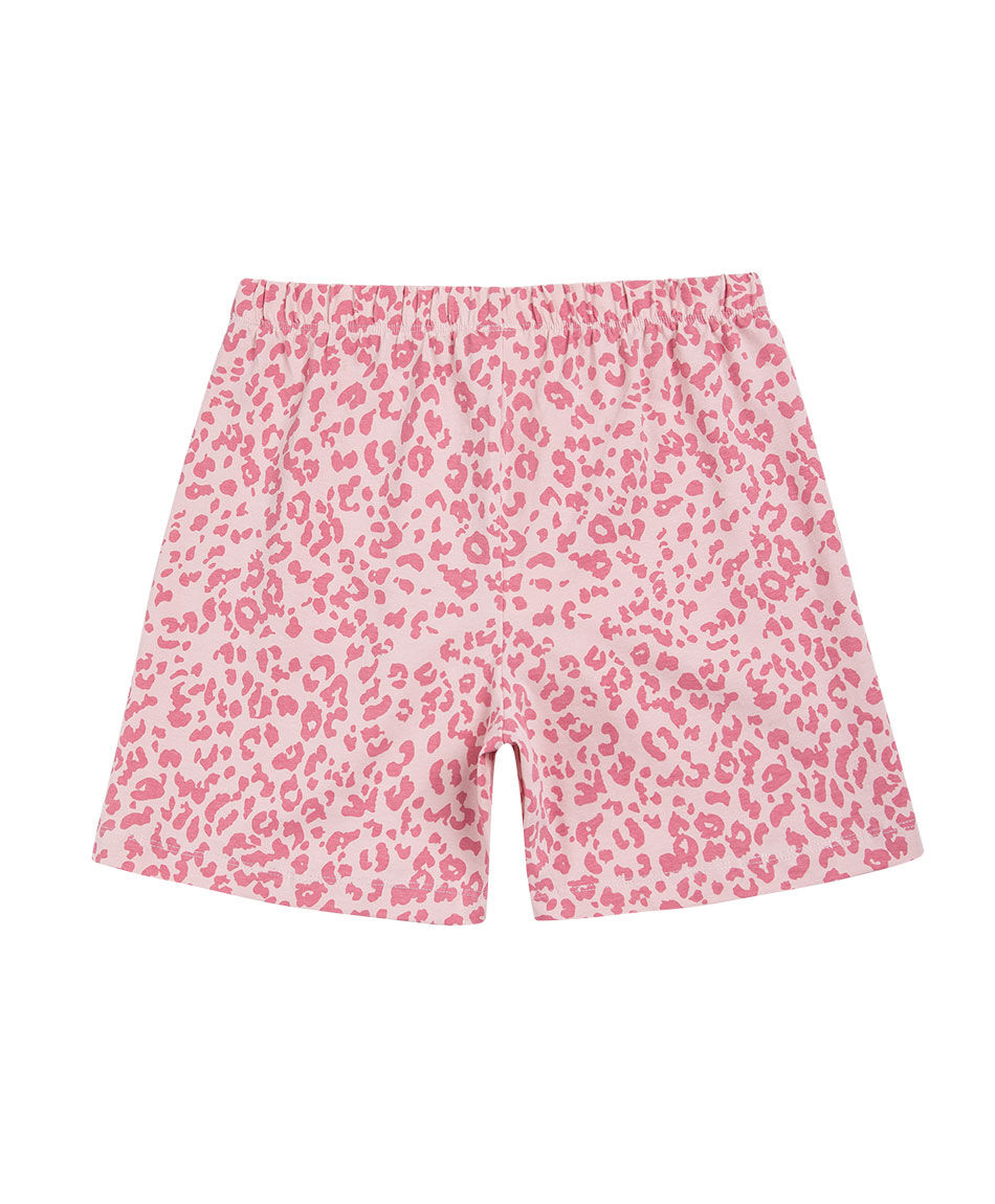 Short ni&ntilde;a biker animal print