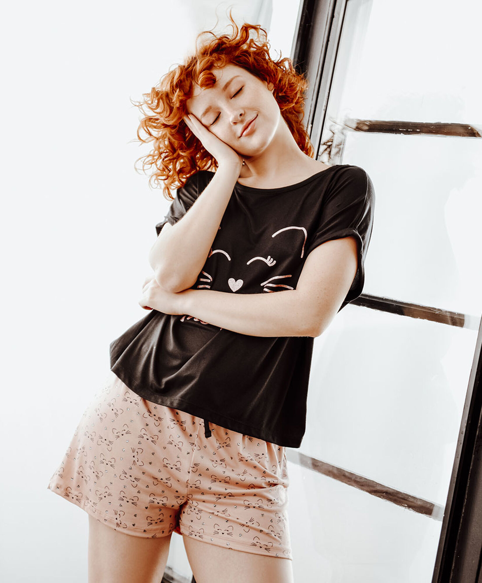 Pijama mujer the feline short Pijama mujer the feline short