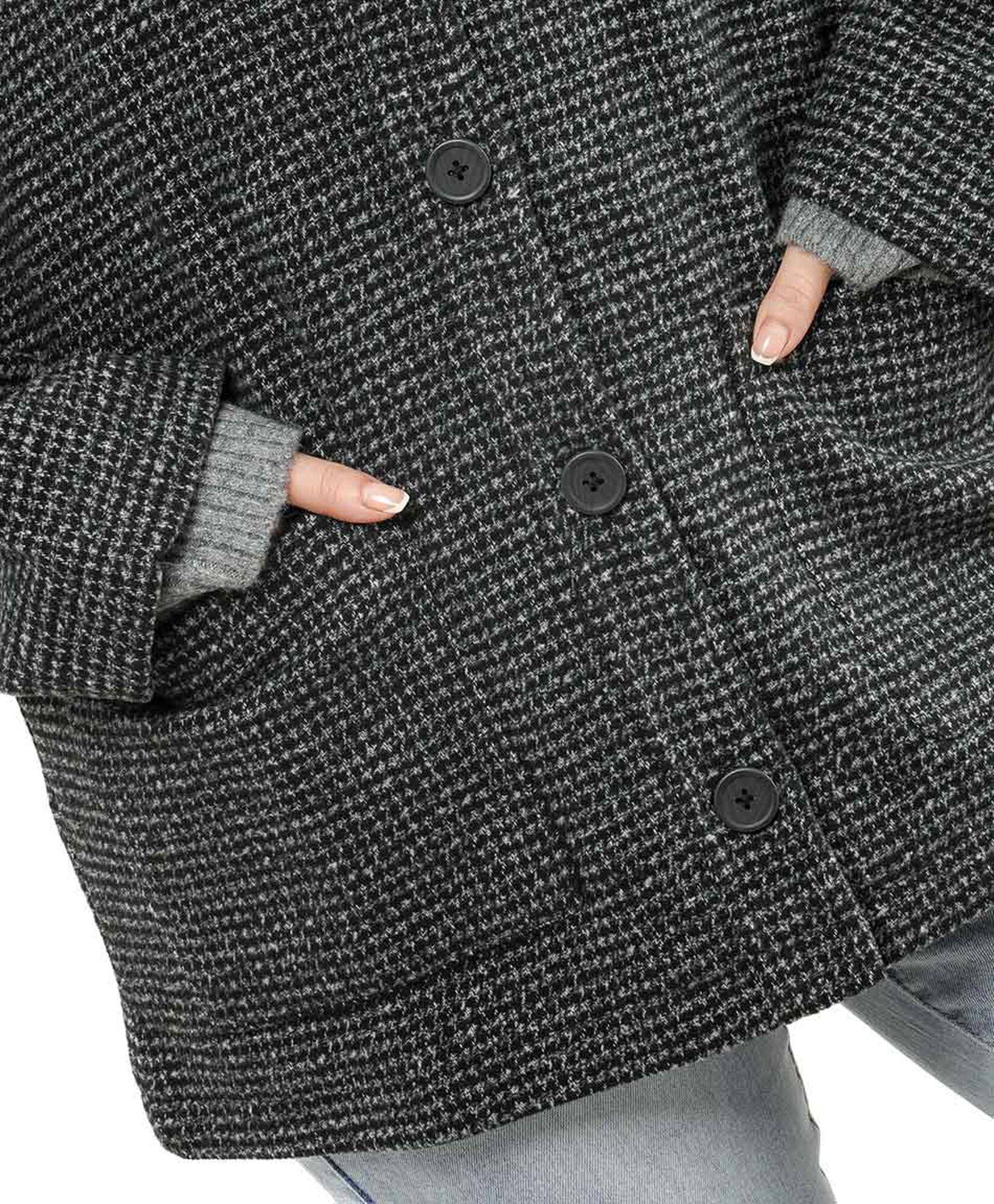 Chaqueta mujer mini cuadros botones Chaqueta mujer mini cuadros botones