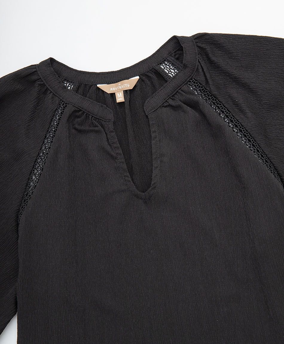 Polera mujer mao encaje