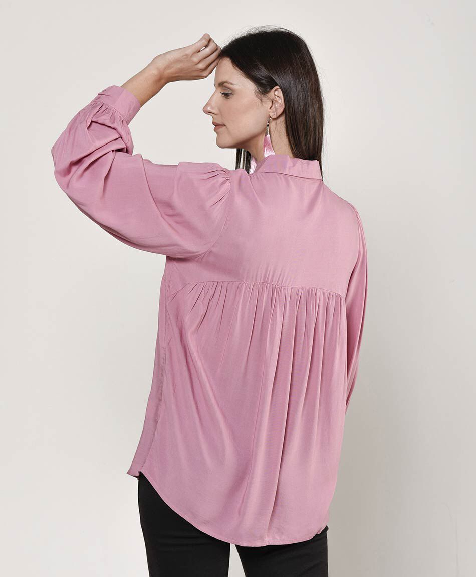 Blusa mujer plisada