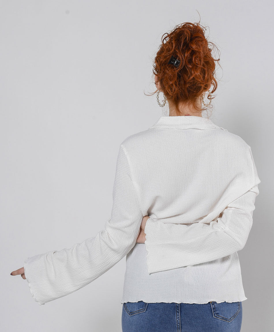 Blusa mujer texturizada