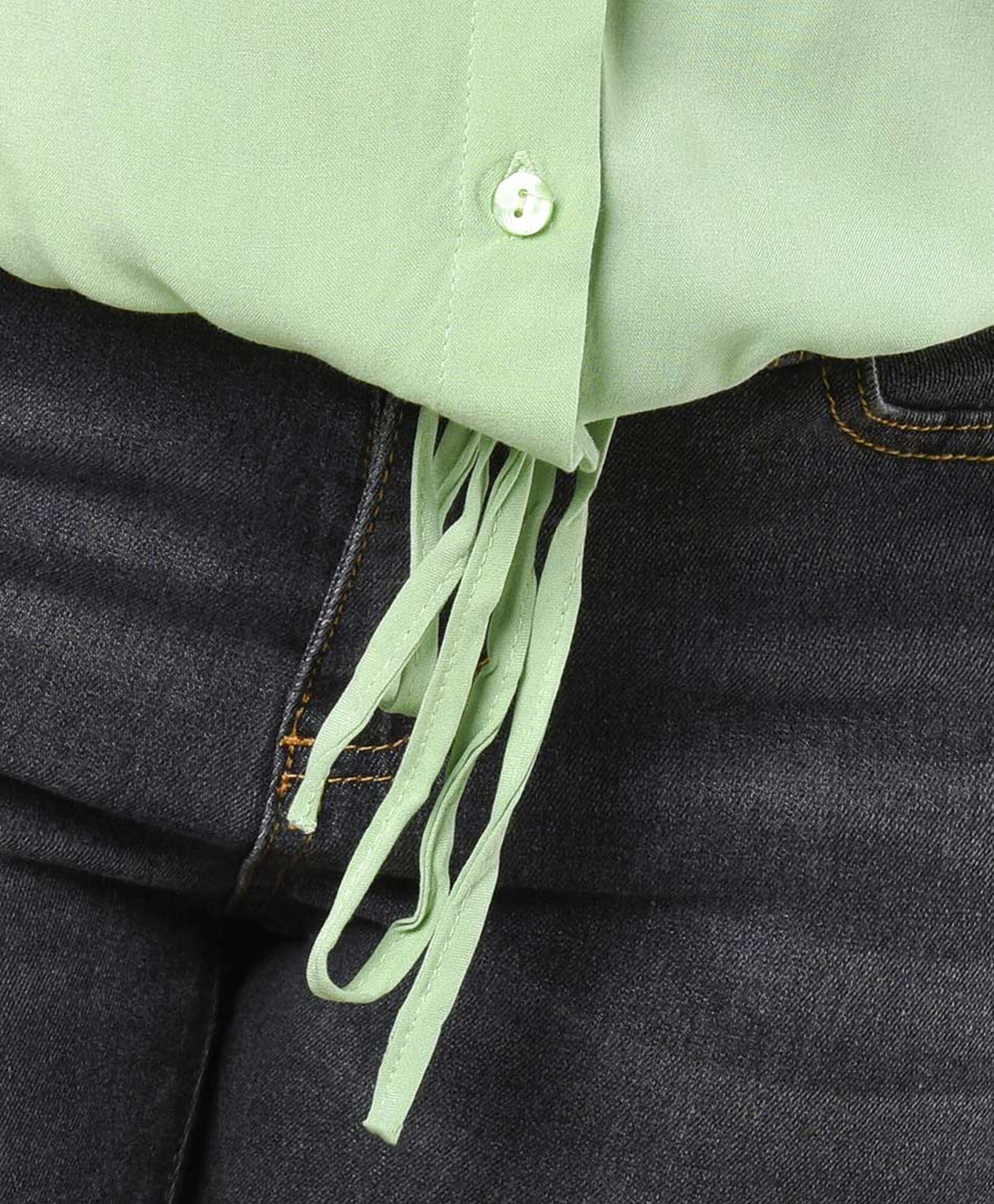 Blusa mujer verde lazo Blusa mujer verde lazo