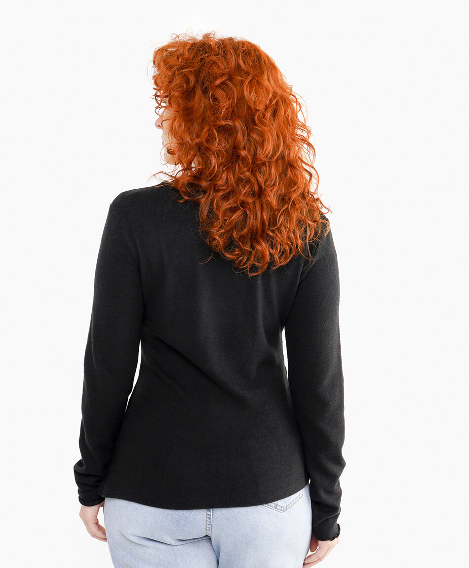 Sweater mujer brush black