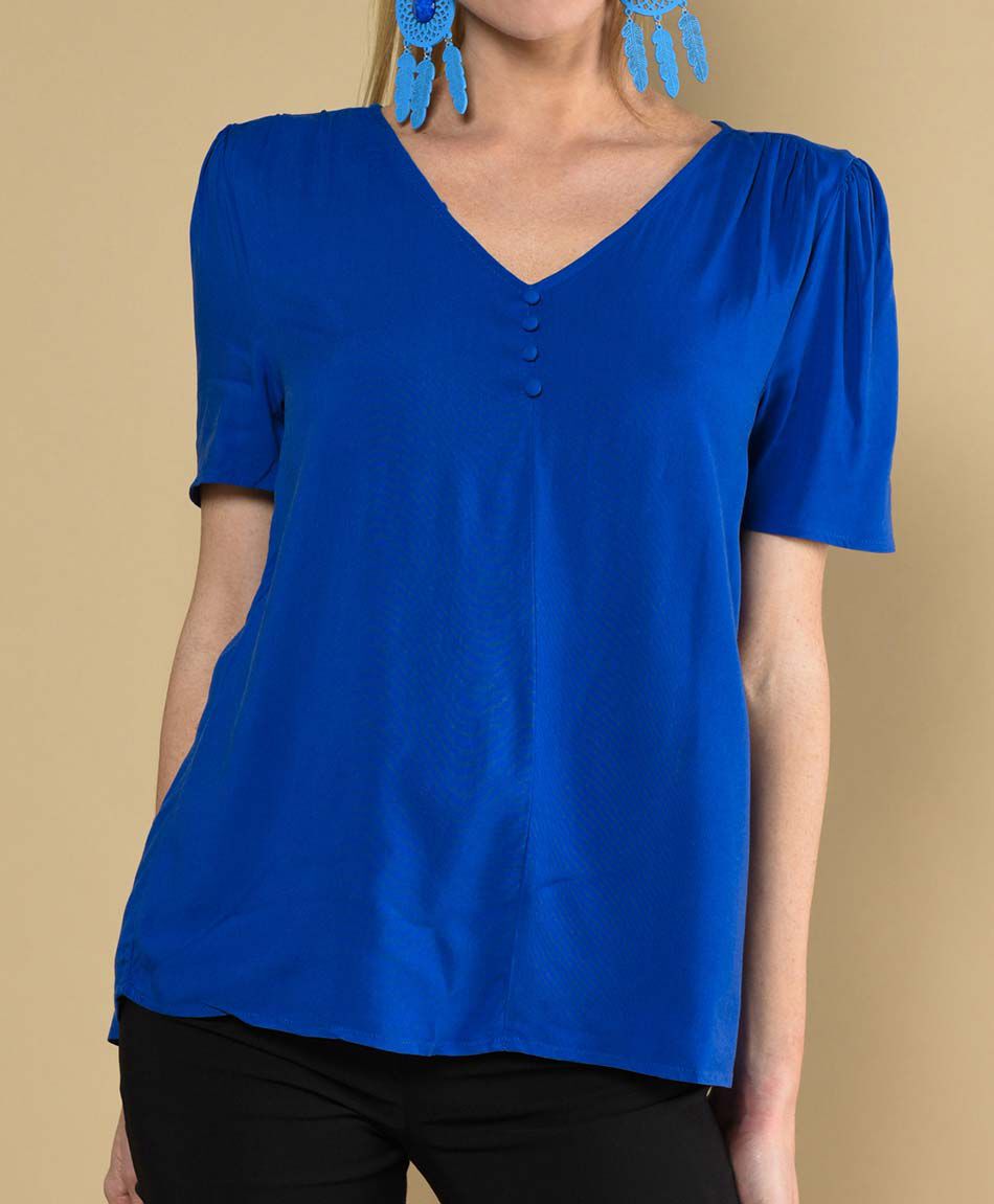 Blusa oversize manga corta