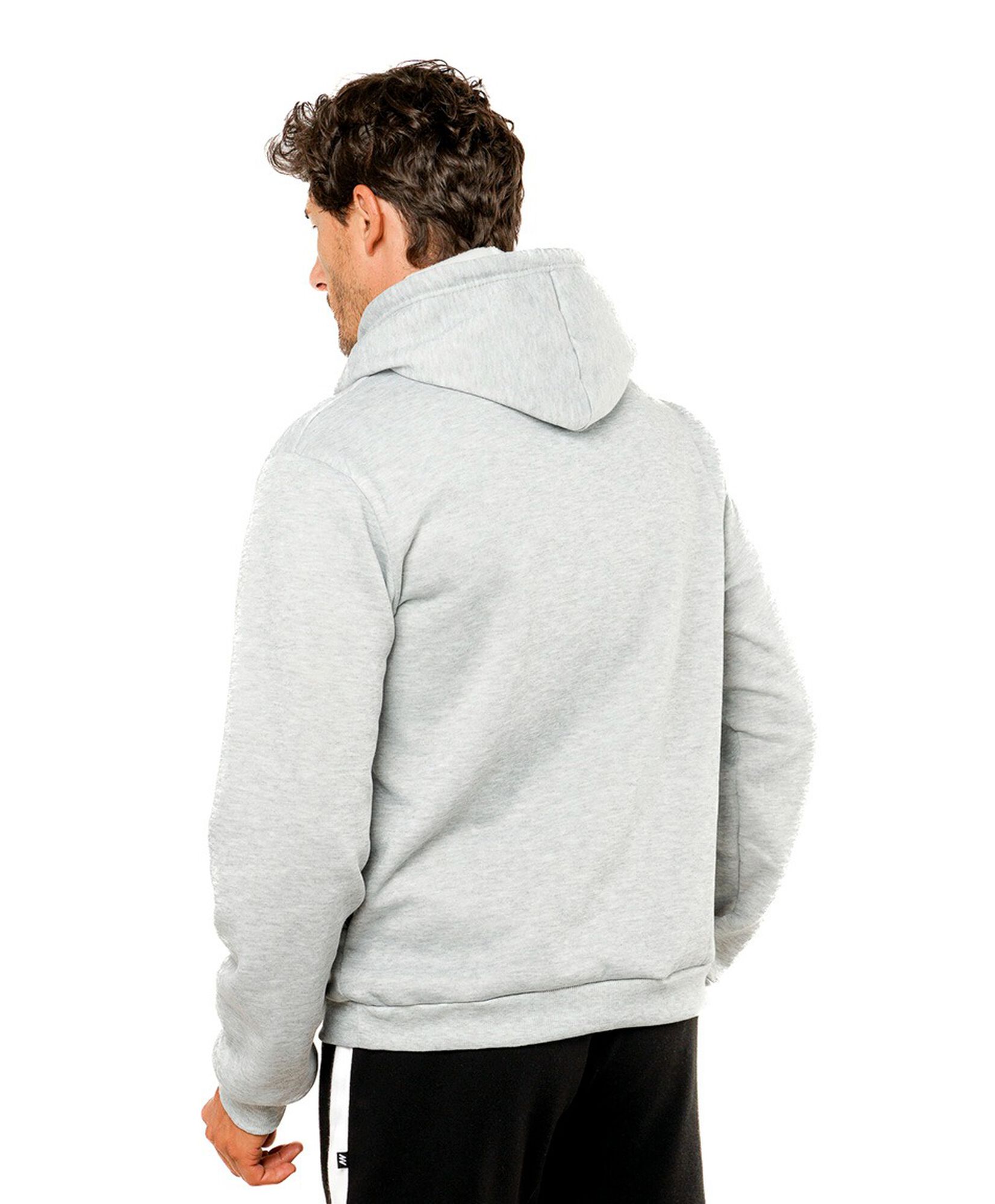 Polerón deportivo hombre liso gris Polerón deportivo hombre liso gris