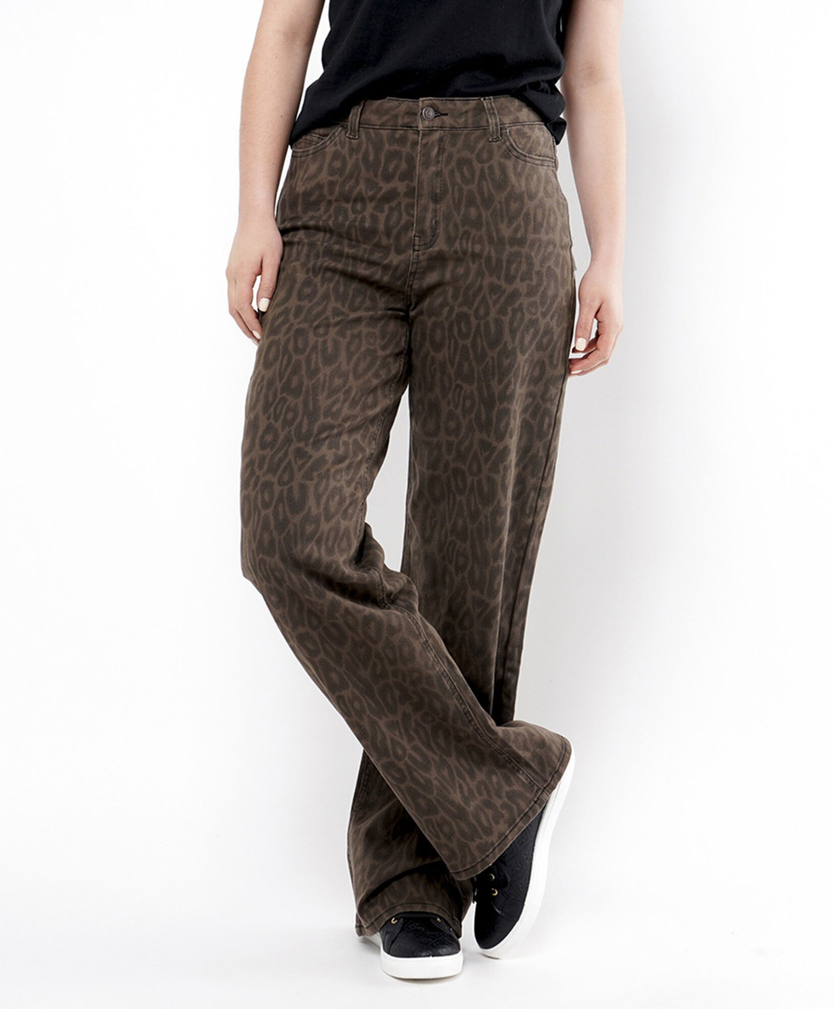 Jeans mujer animal print wide Jeans mujer animal print wide