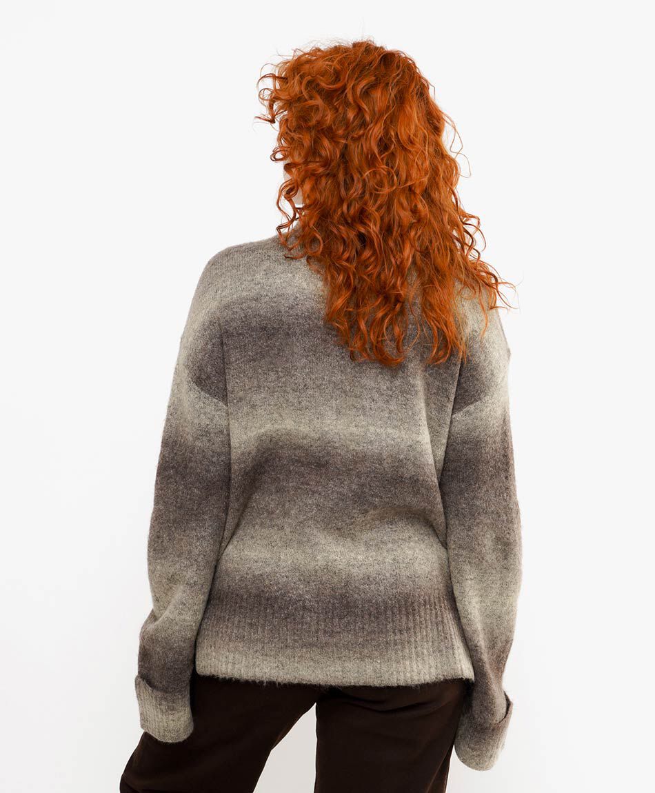 Sweater mujer l&iacute;neas degrad&eacute;