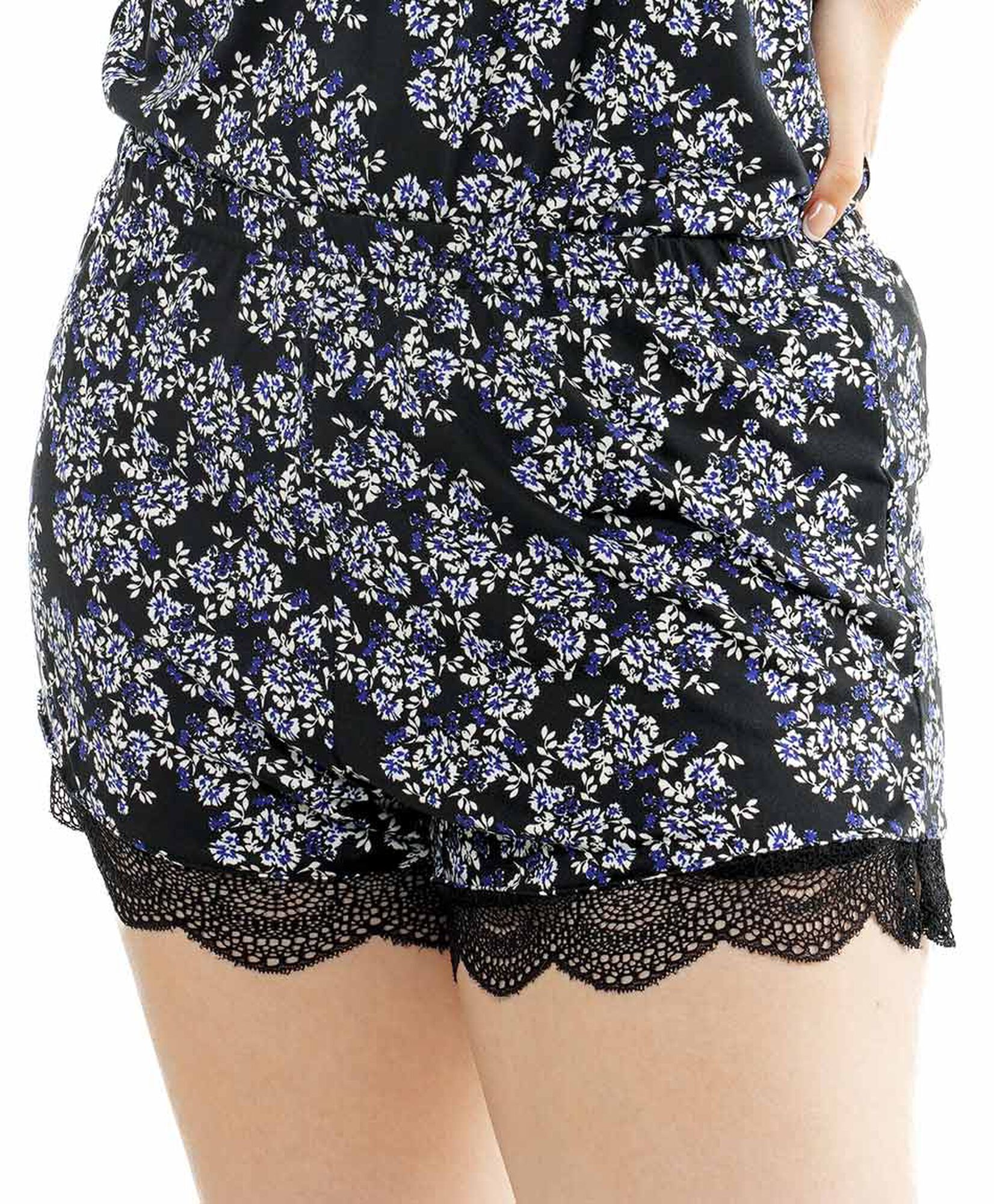 Baby doll mujer floreado encajes negro Baby doll mujer floreado encajes negro