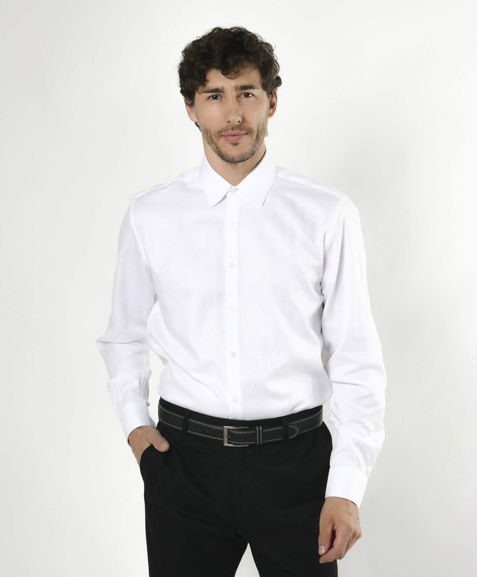 Camisa hombre lisa blanca Camisa hombre lisa blanca