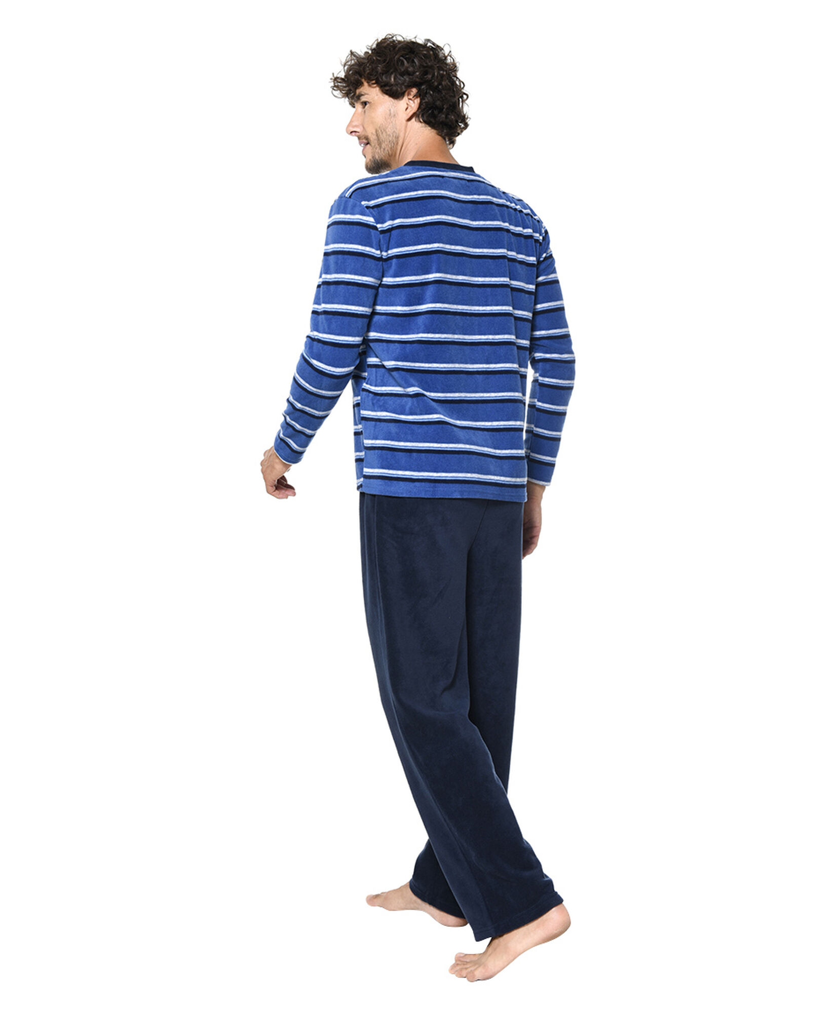 Pijama polar cuello v Pijama polar cuello v