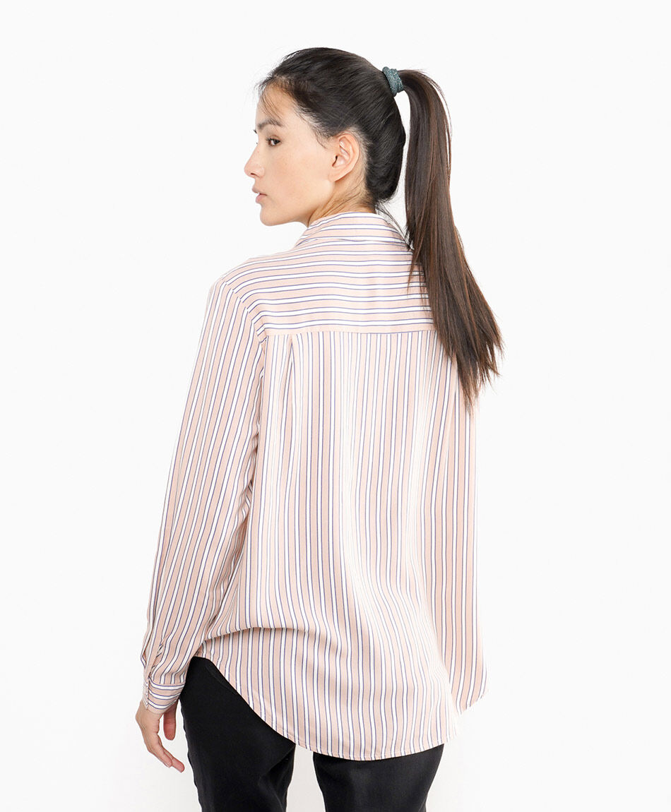 Blusa mujer l&iacute;neas rose