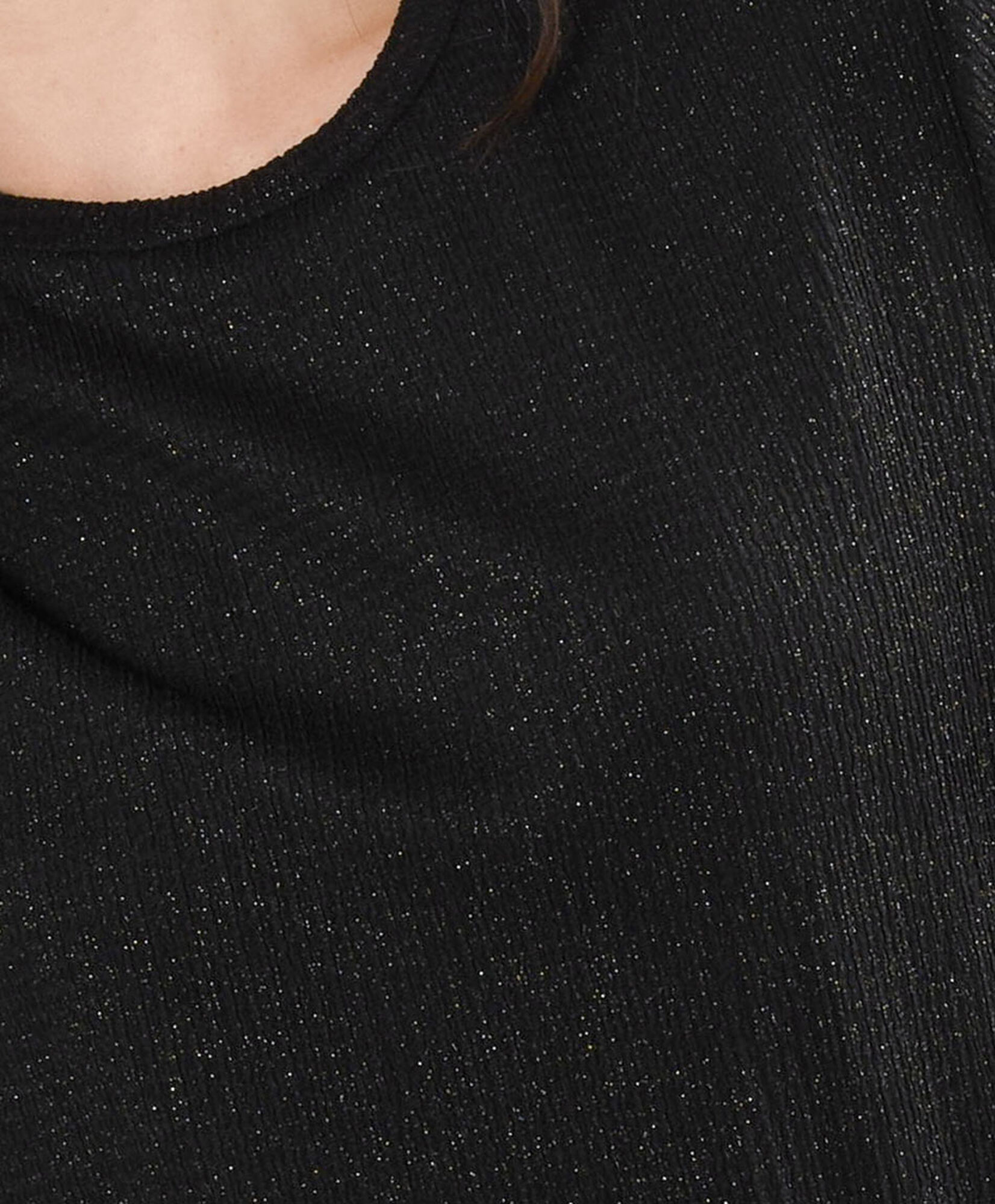 Polera mujer lurex negra Polera mujer lurex negra
