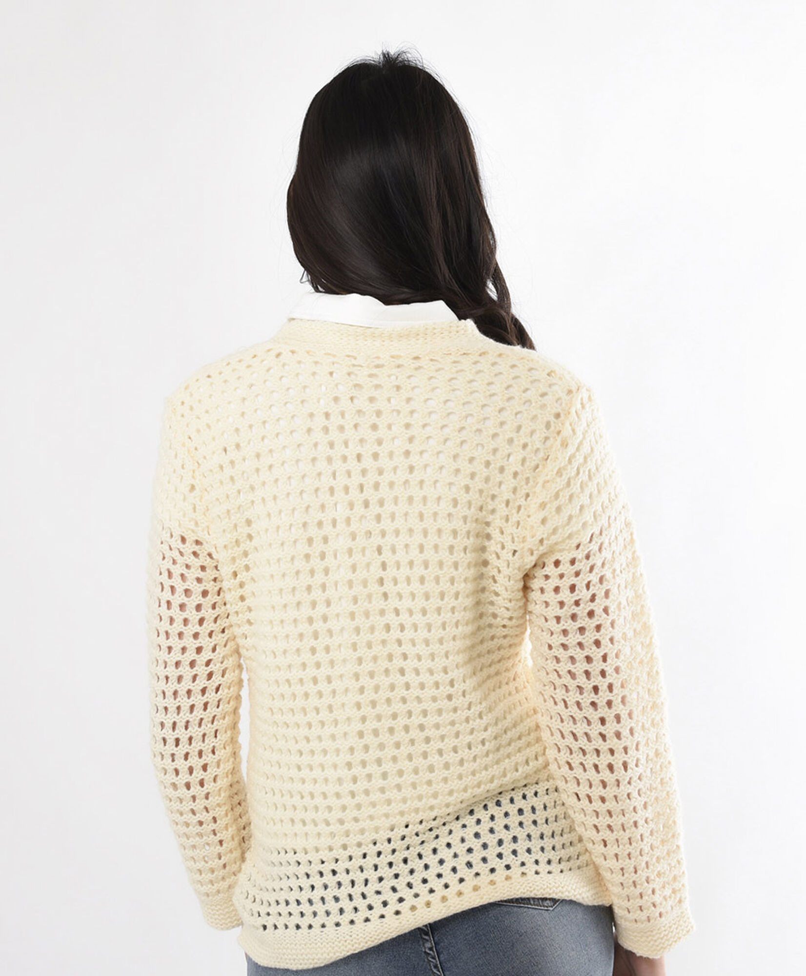 Tejido mujer cardigan flores Tejido mujer cardigan flores