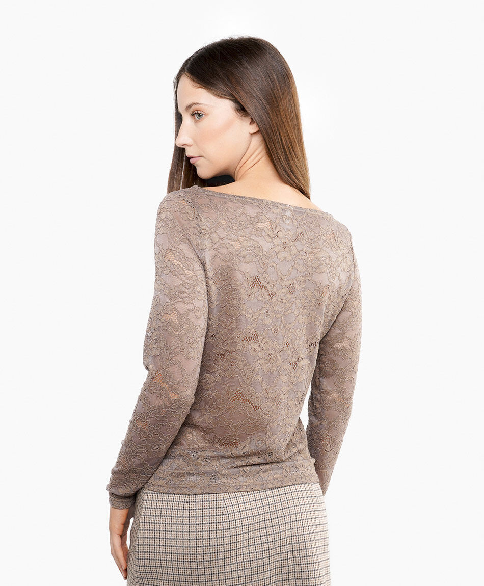 Polera mujer lace spandex