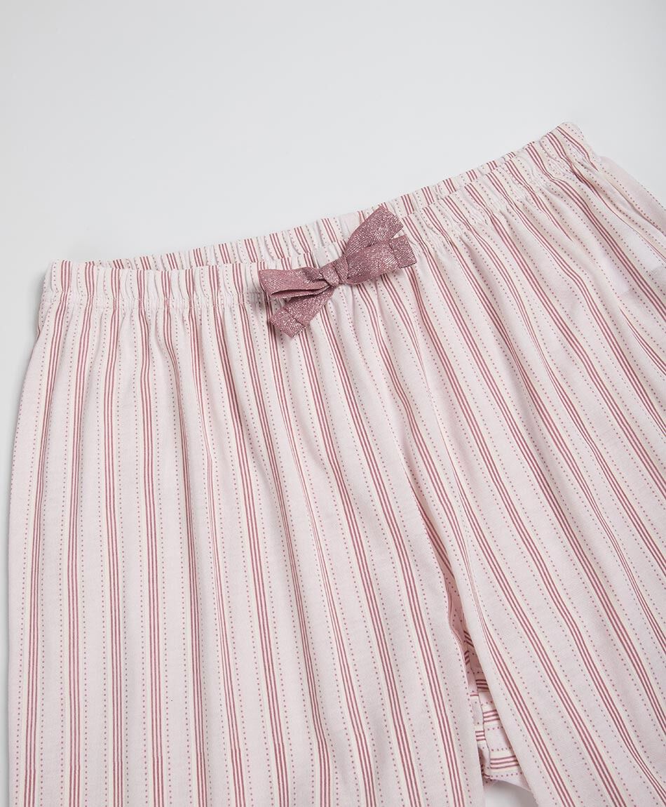 Pijama mujer capri osito rayas