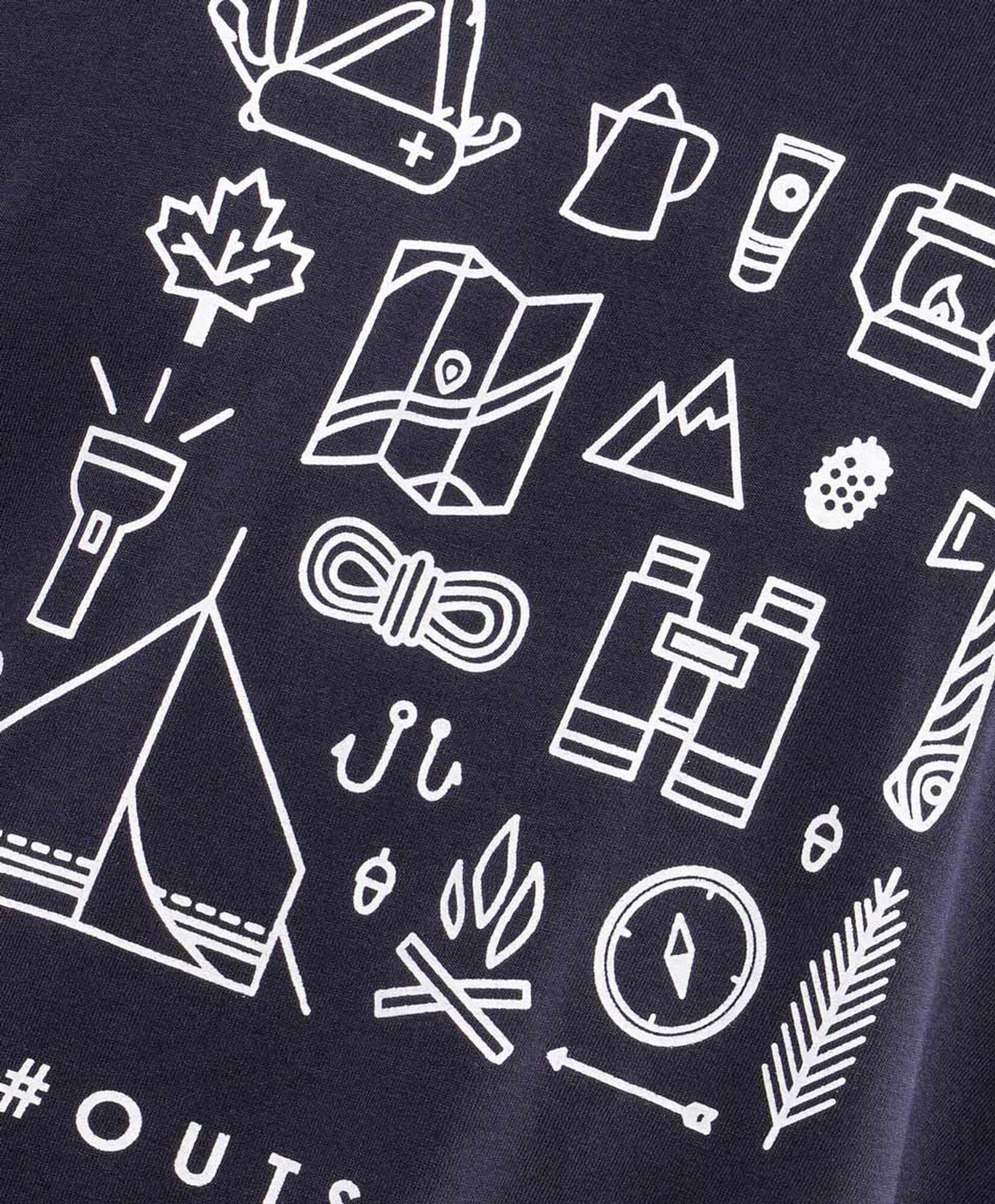 Polera hombre estampado outdoot Polera hombre estampado outdoot