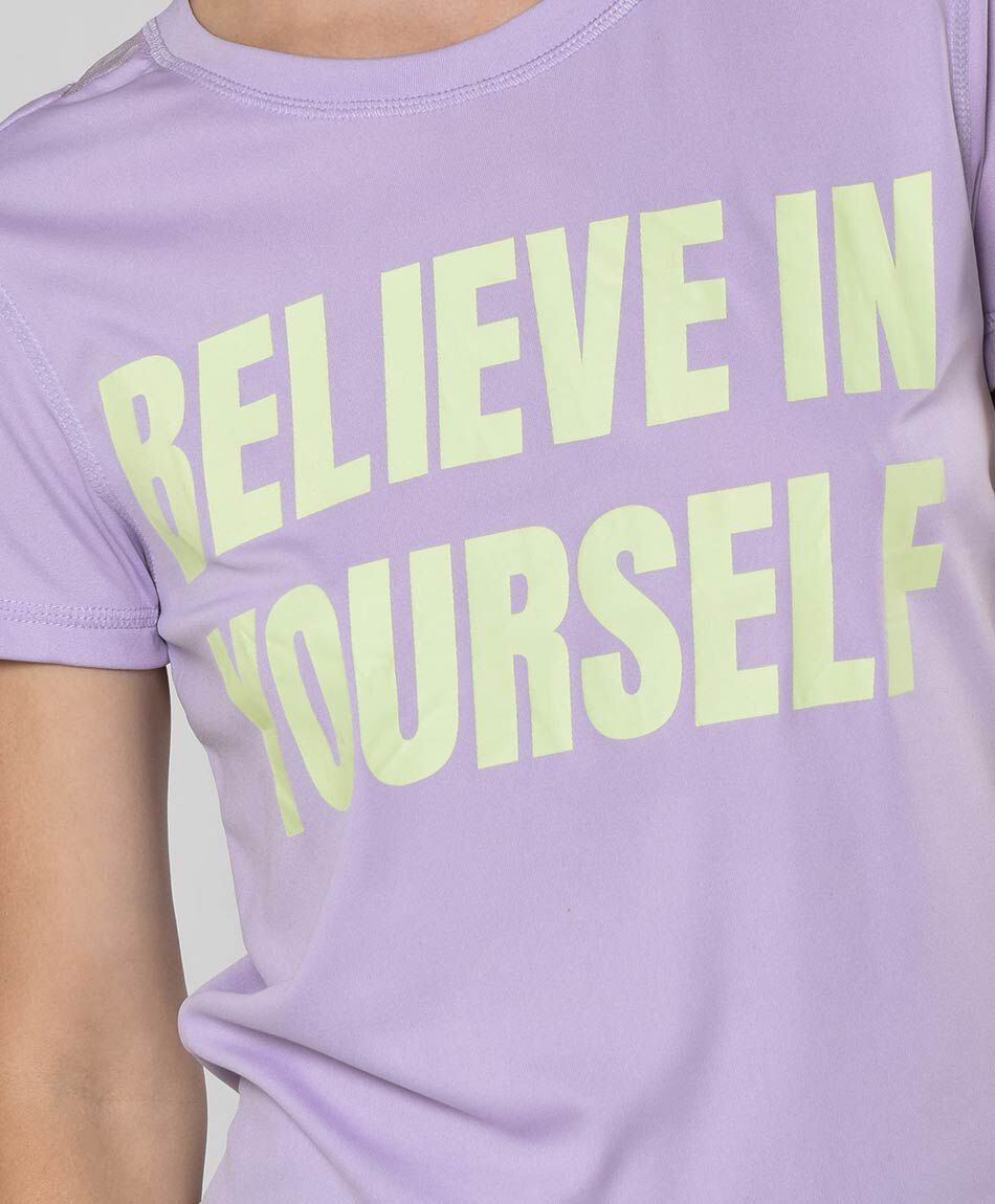 Polera deportiva mujer transparencia en espalda