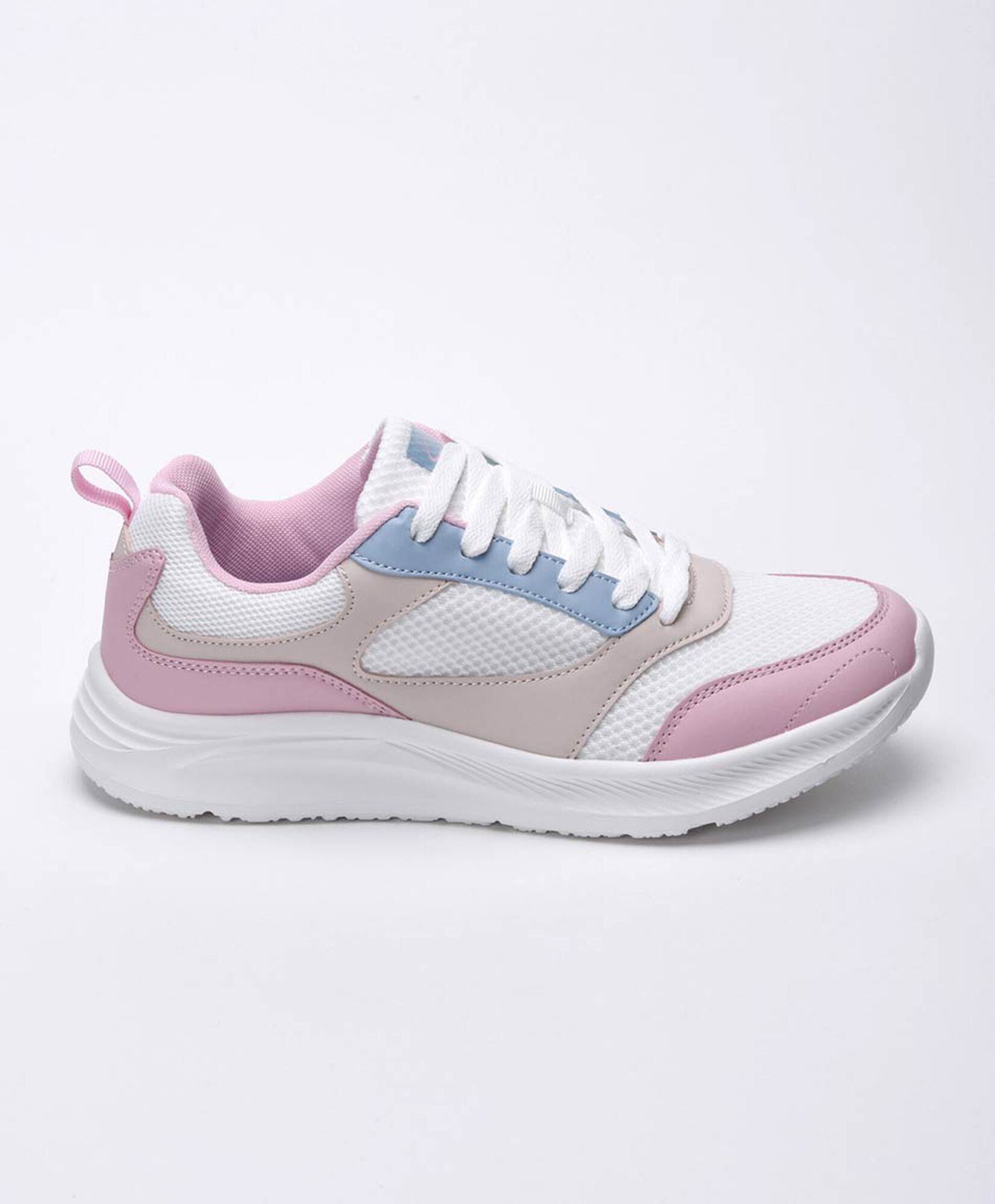 Zapatilla mujer malla tricolor plataforma Zapatilla mujer malla tricolor plataforma