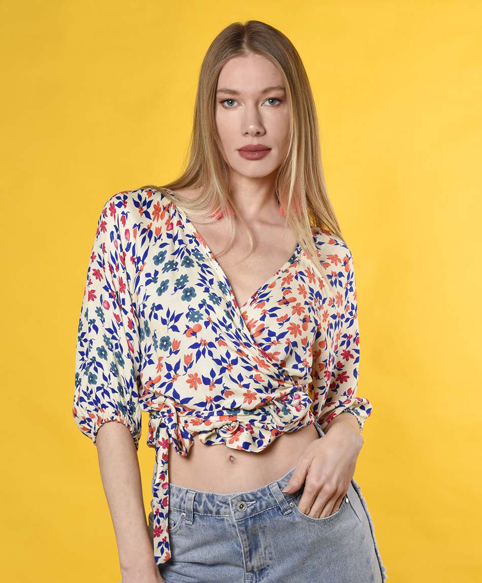 Blusa mangas 3/4 Blusa mangas 3/4
