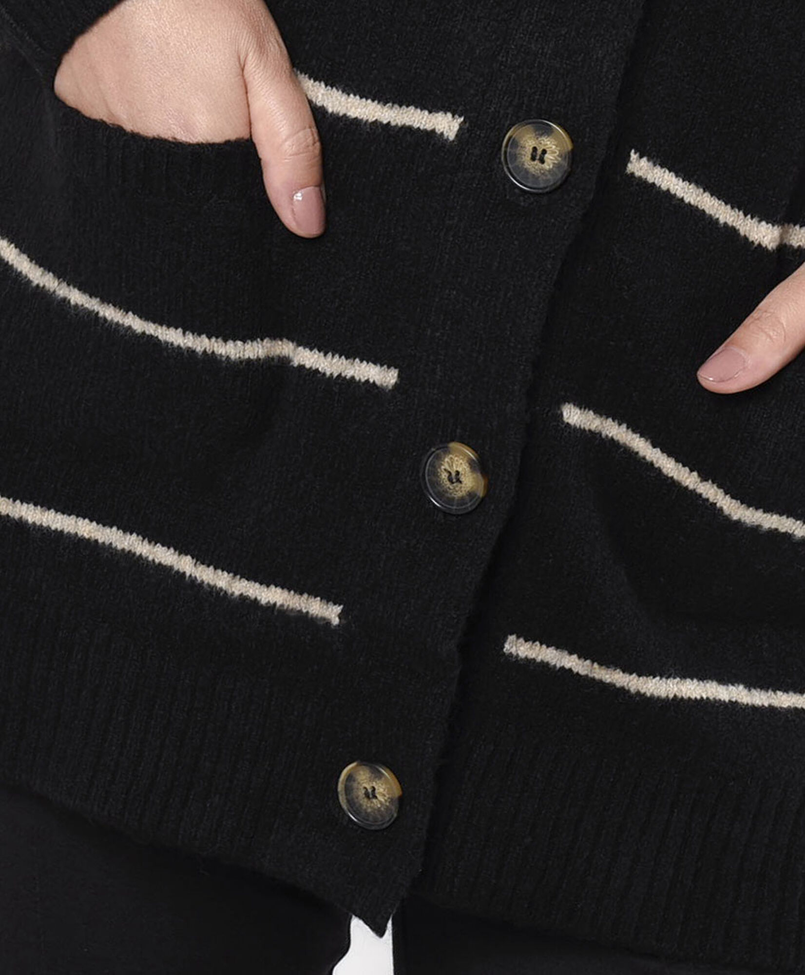 Cardigan mujer rayas botones Cardigan mujer rayas botones