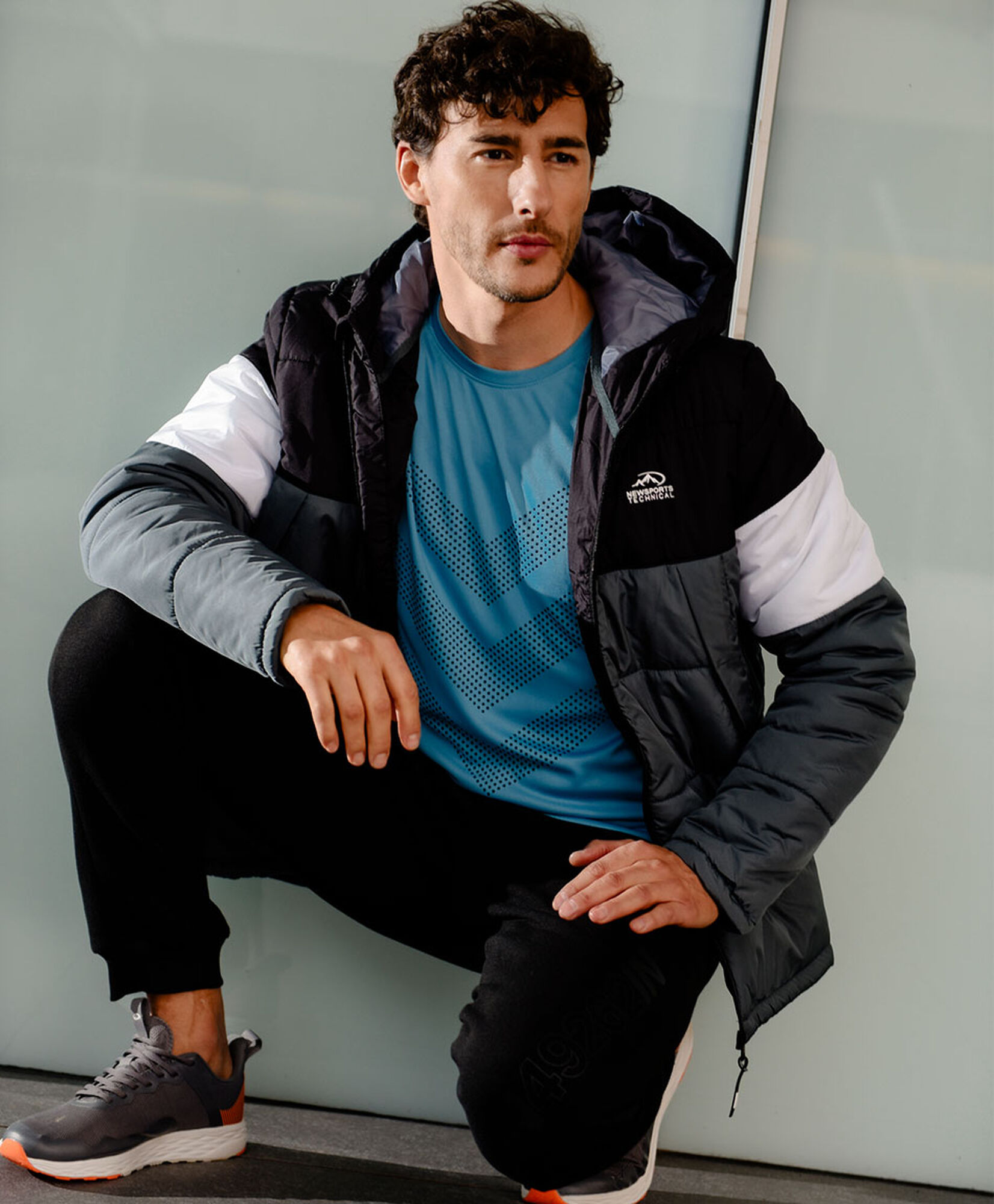 Parka hombre tricolor Parka hombre tricolor