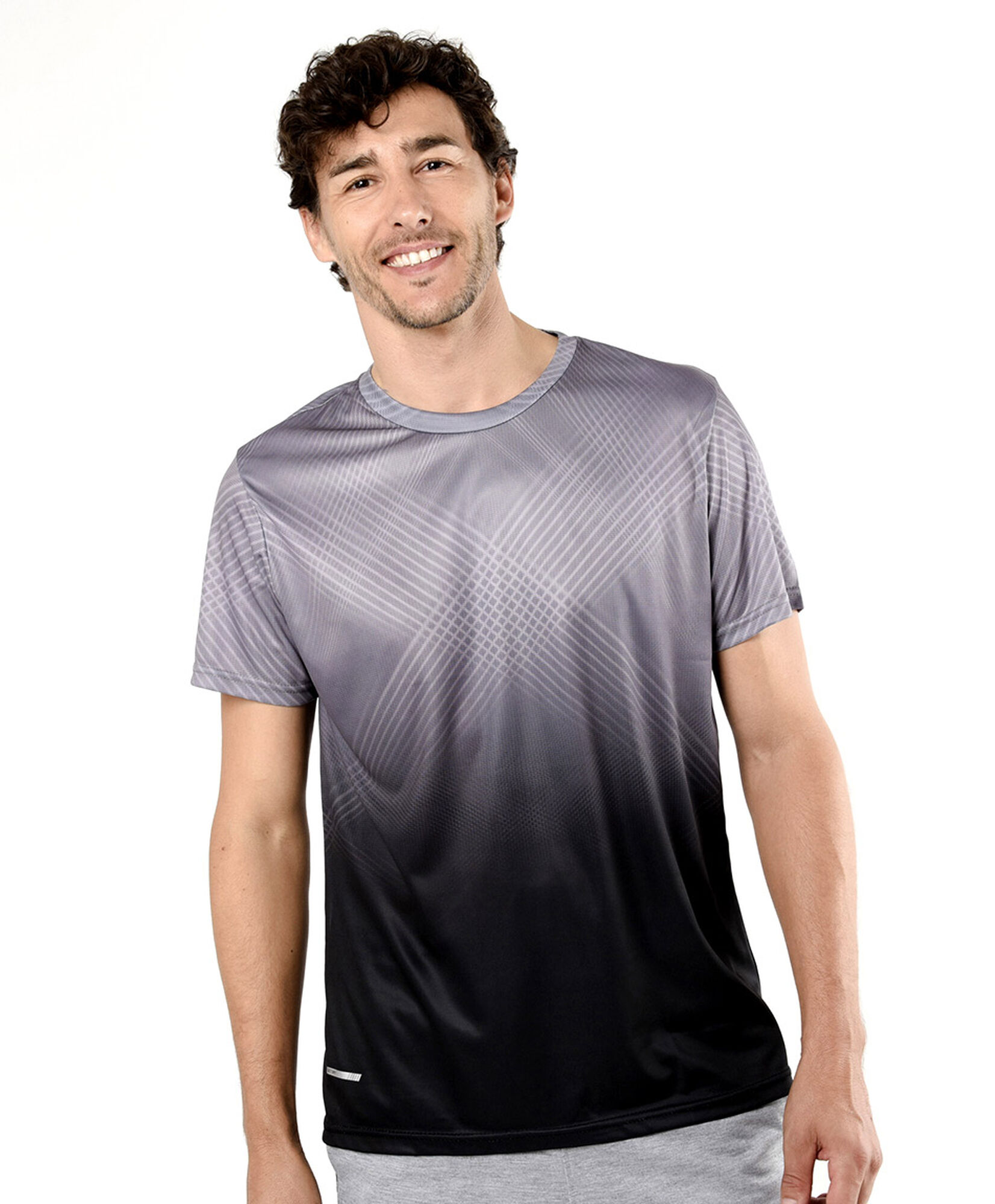 Polera deportiva hombre líneas Polera deportiva hombre líneas