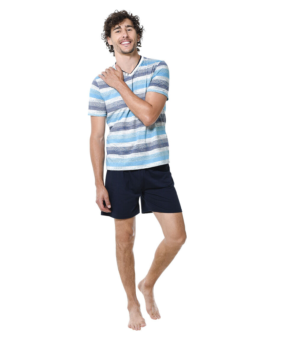 Pijama corto estampado