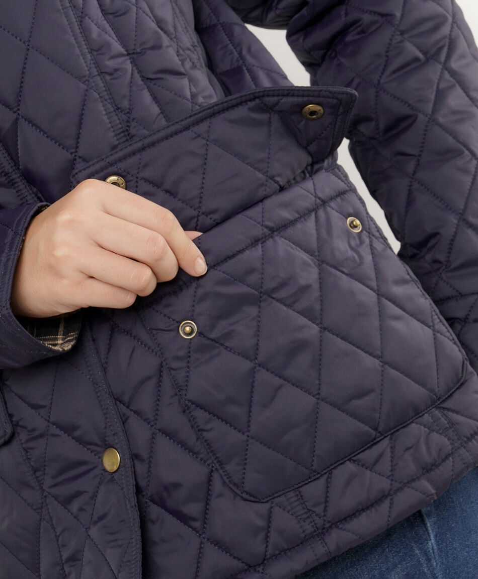 Parka mujer acolchada rombos