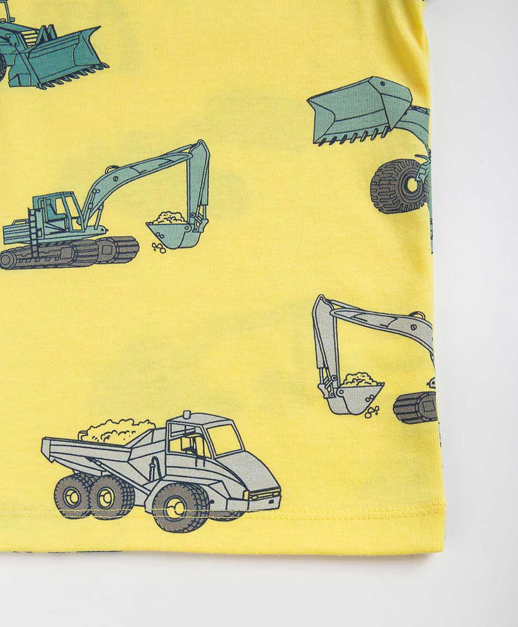 Polera bebé camiones construcción Polera bebé camiones construcción