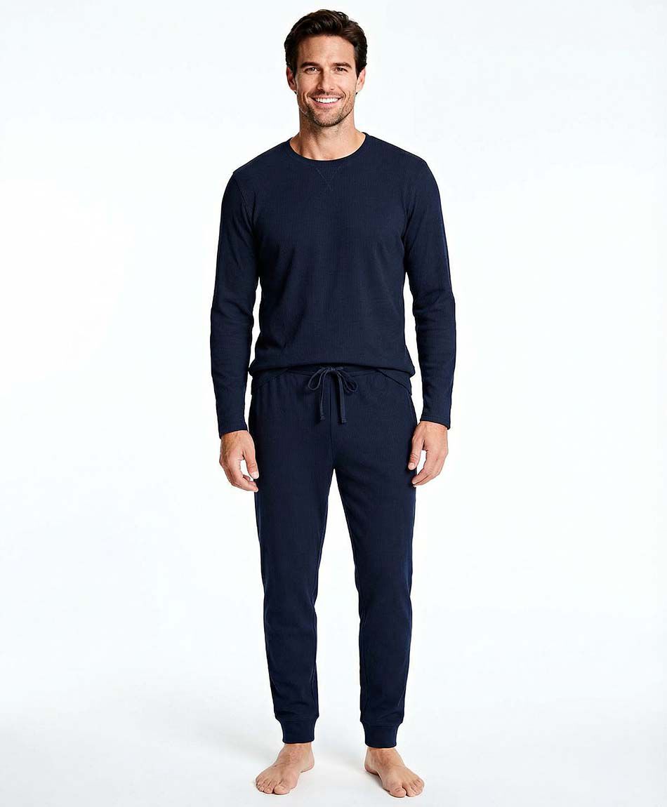 Pijama hombre micropolar azul oscuro