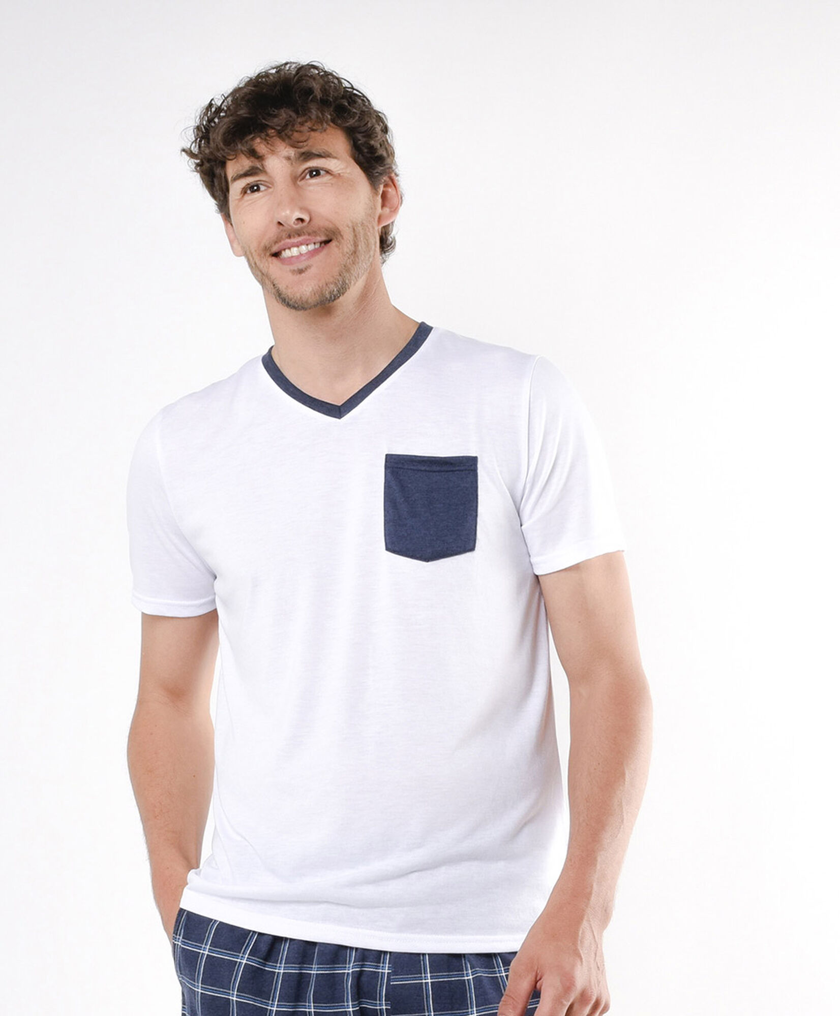 Pijama hombre escocés azul Pijama hombre escocés azul