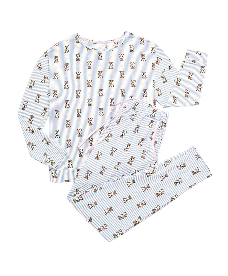 Pijama mujer rayas dog yorkshire