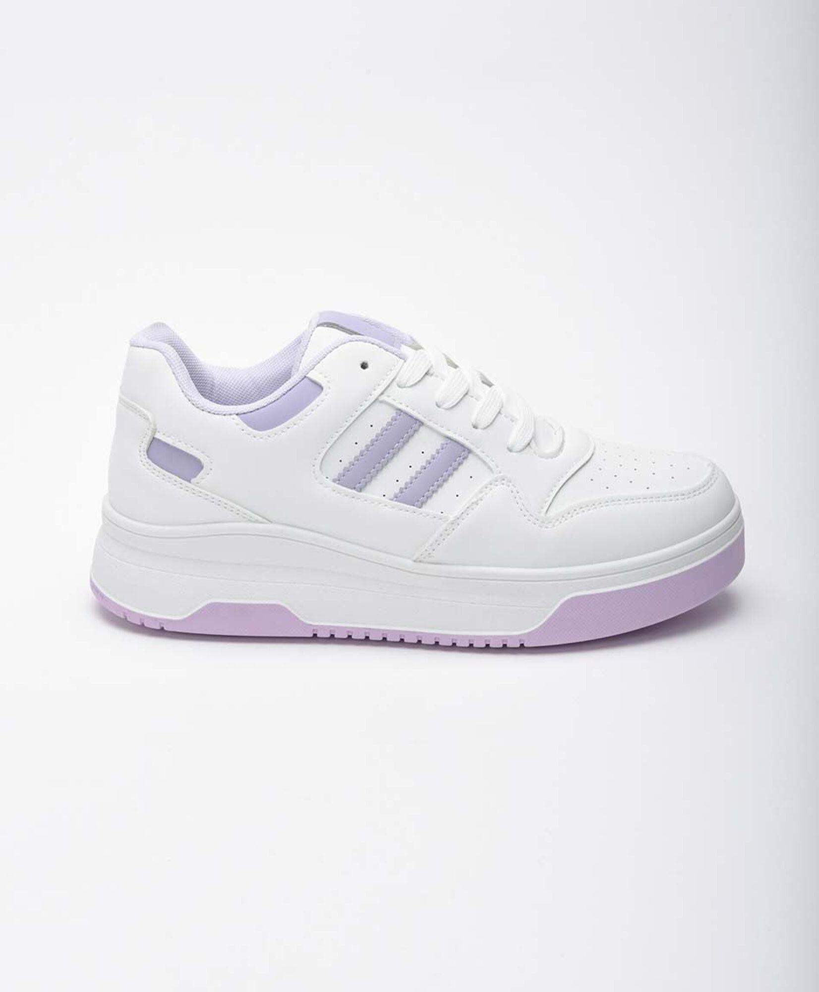 Zapatilla mujer líneas moradas Zapatilla mujer líneas moradas